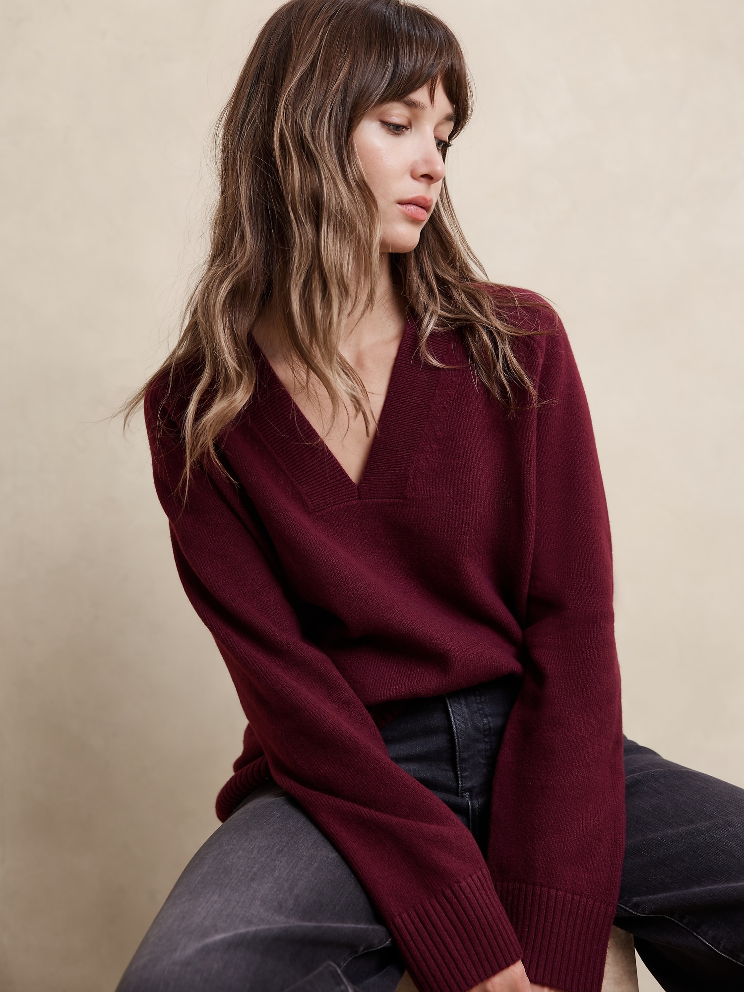 Perfectly Soft Vee-Neck Sweater