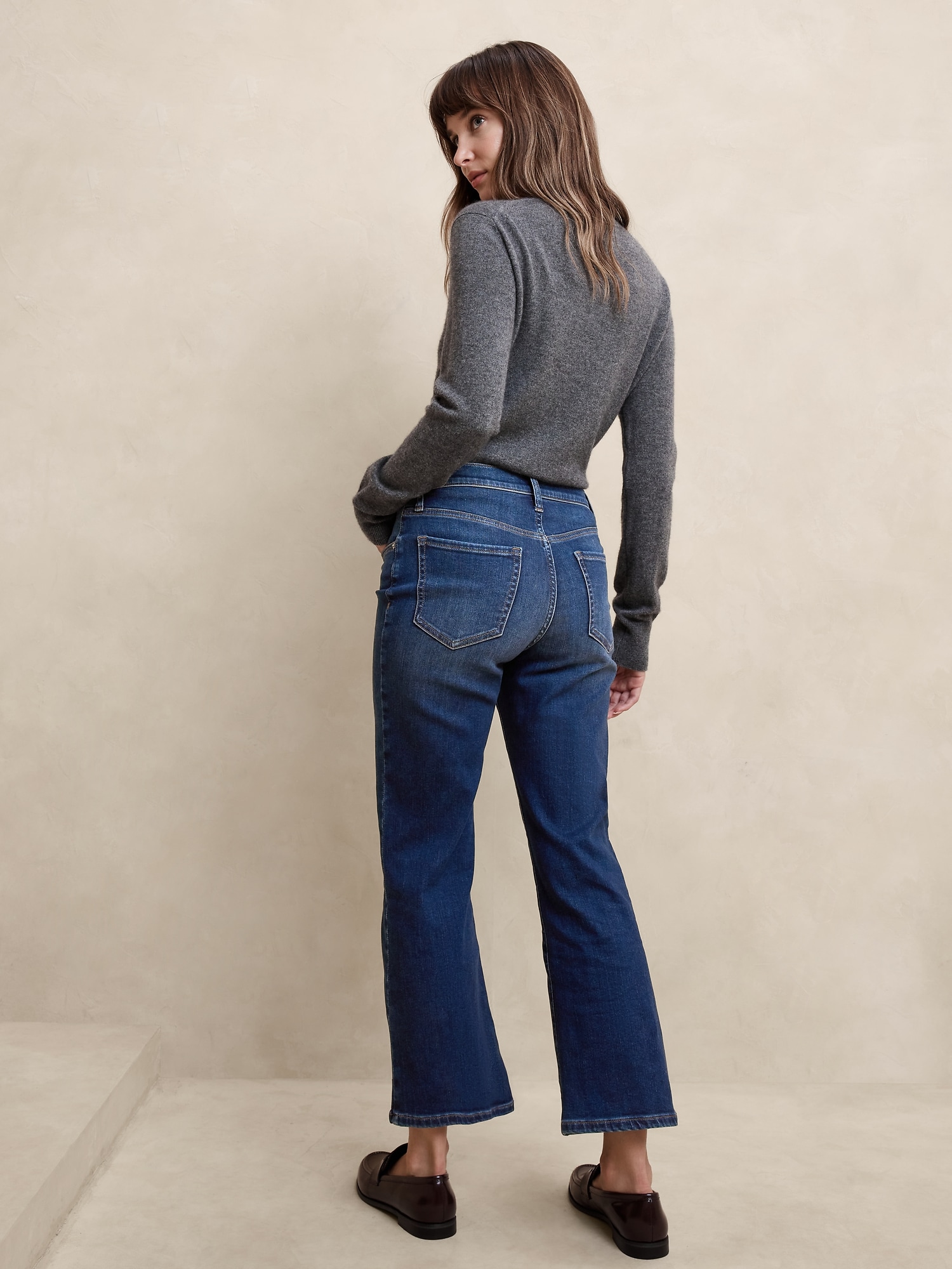 High-Rise Bootcut Cropped Jean