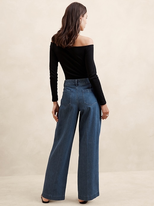 High Waisted Banana Republic Trouser Jeans Luxe High-Rise Trouser Jean