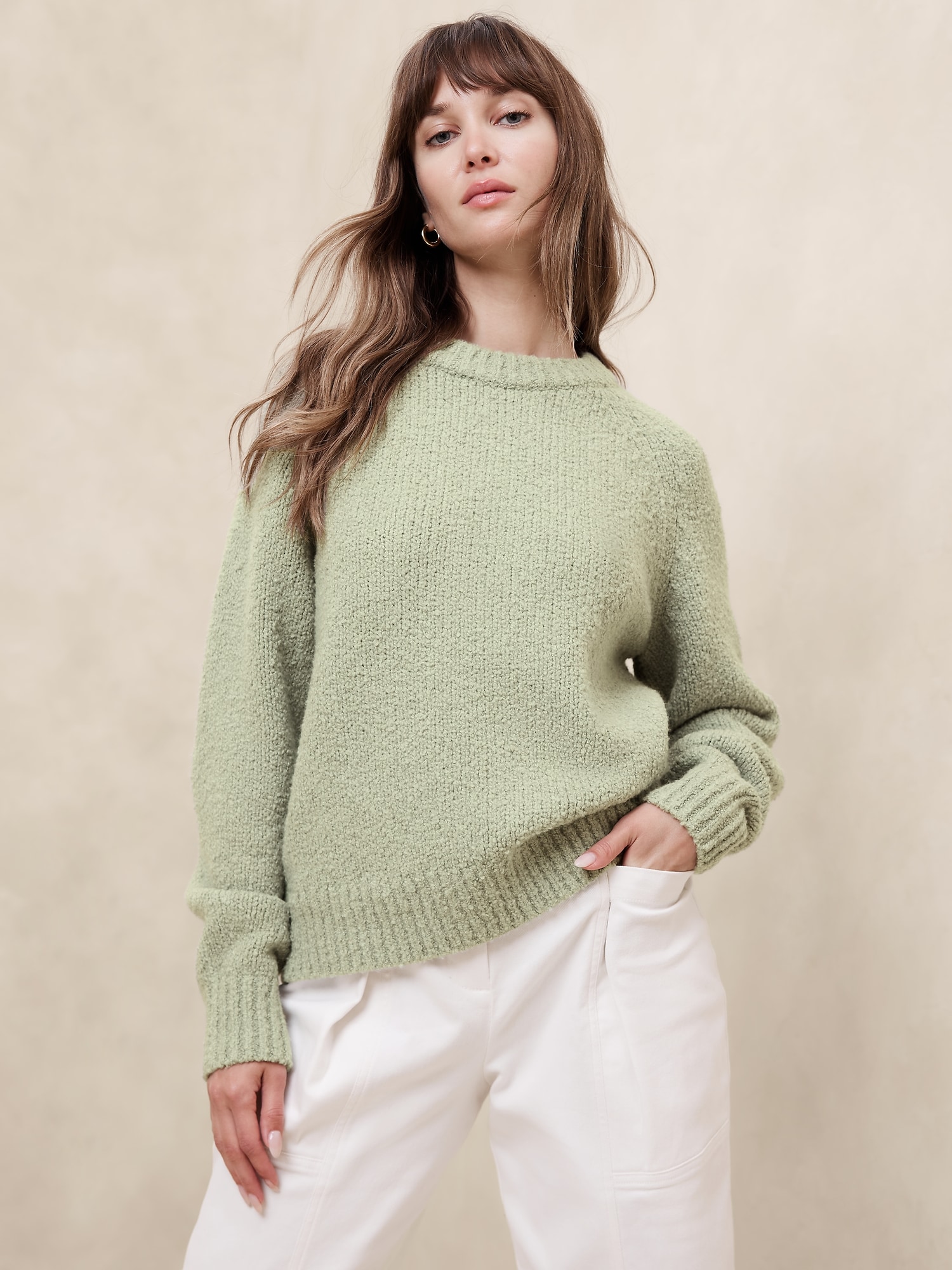 Boucle Pullover Sweater