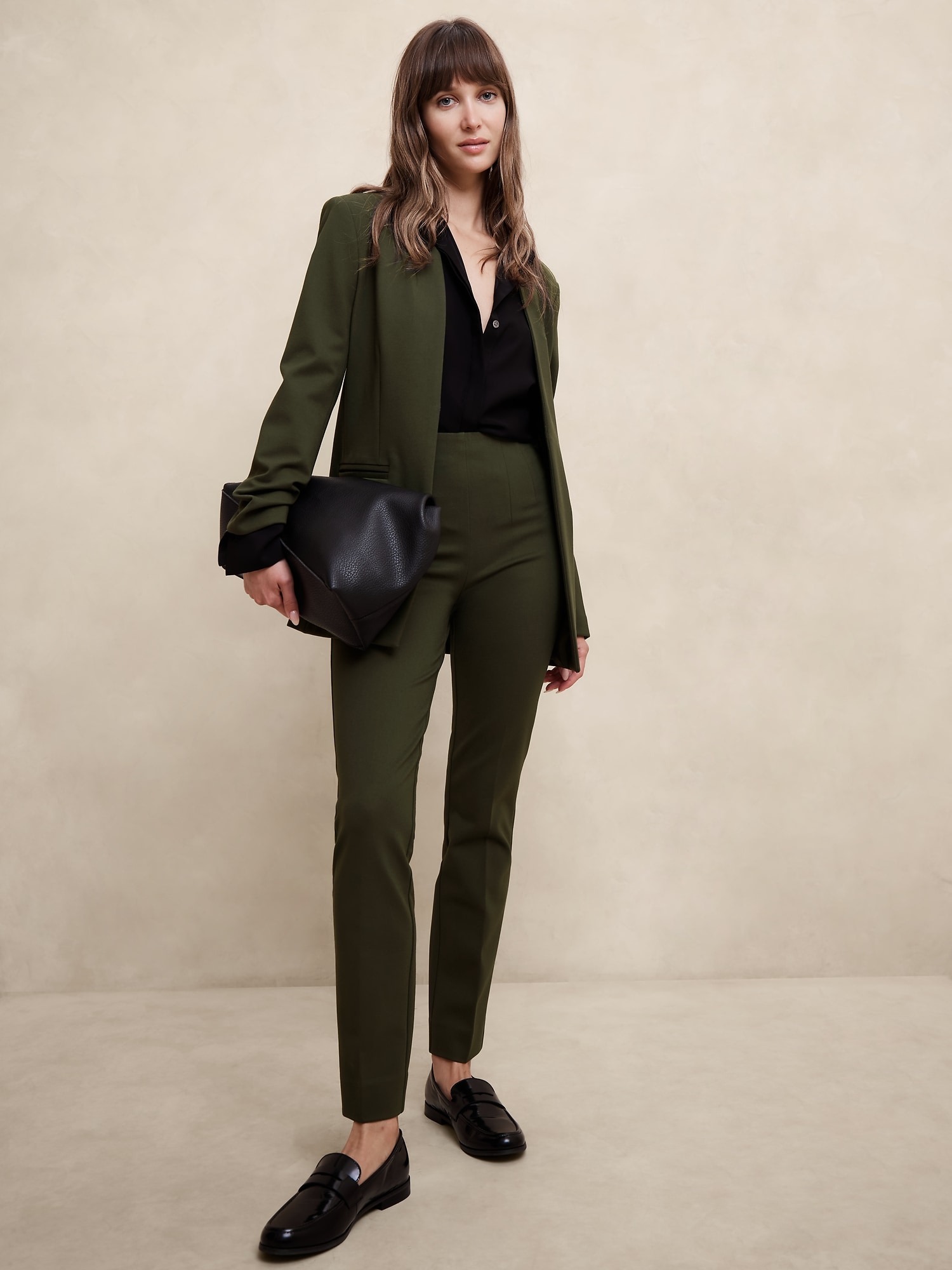 Ponte Skinny Pant - Green