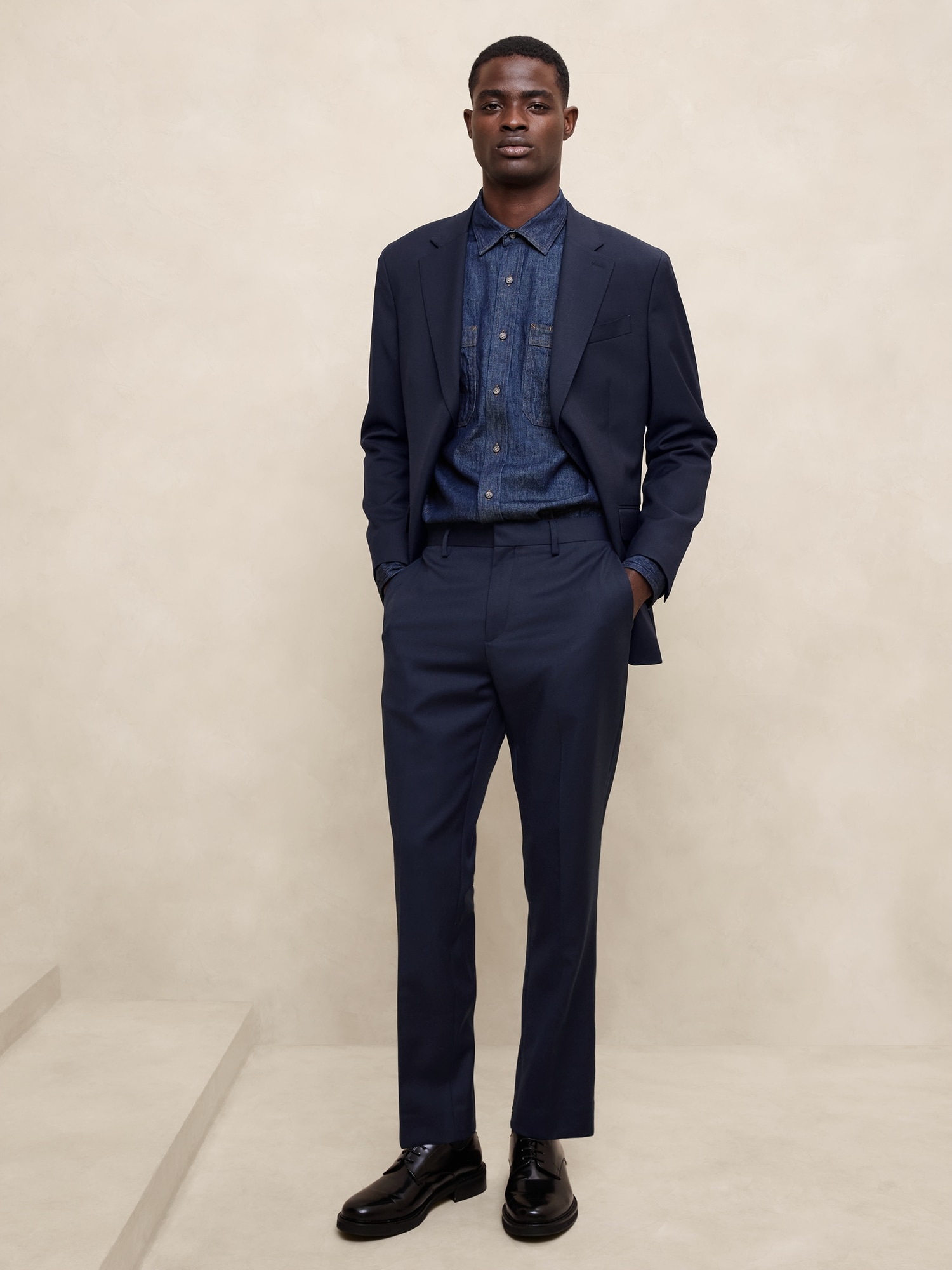 Tailored-Fit Luxe Wool-Blend Suit Trouser