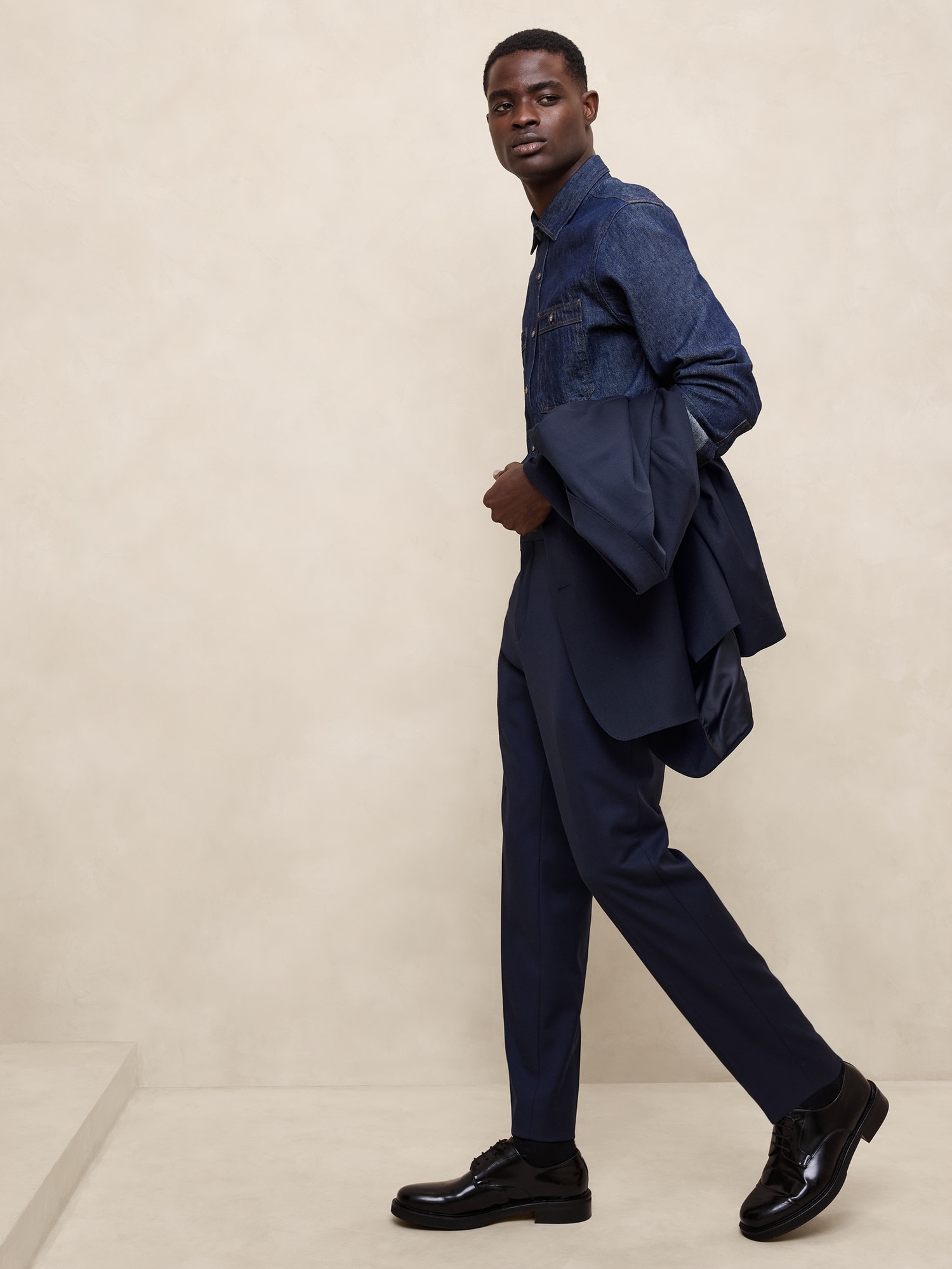 Tailored-Fit Luxe Wool-Blend Suit Trouser