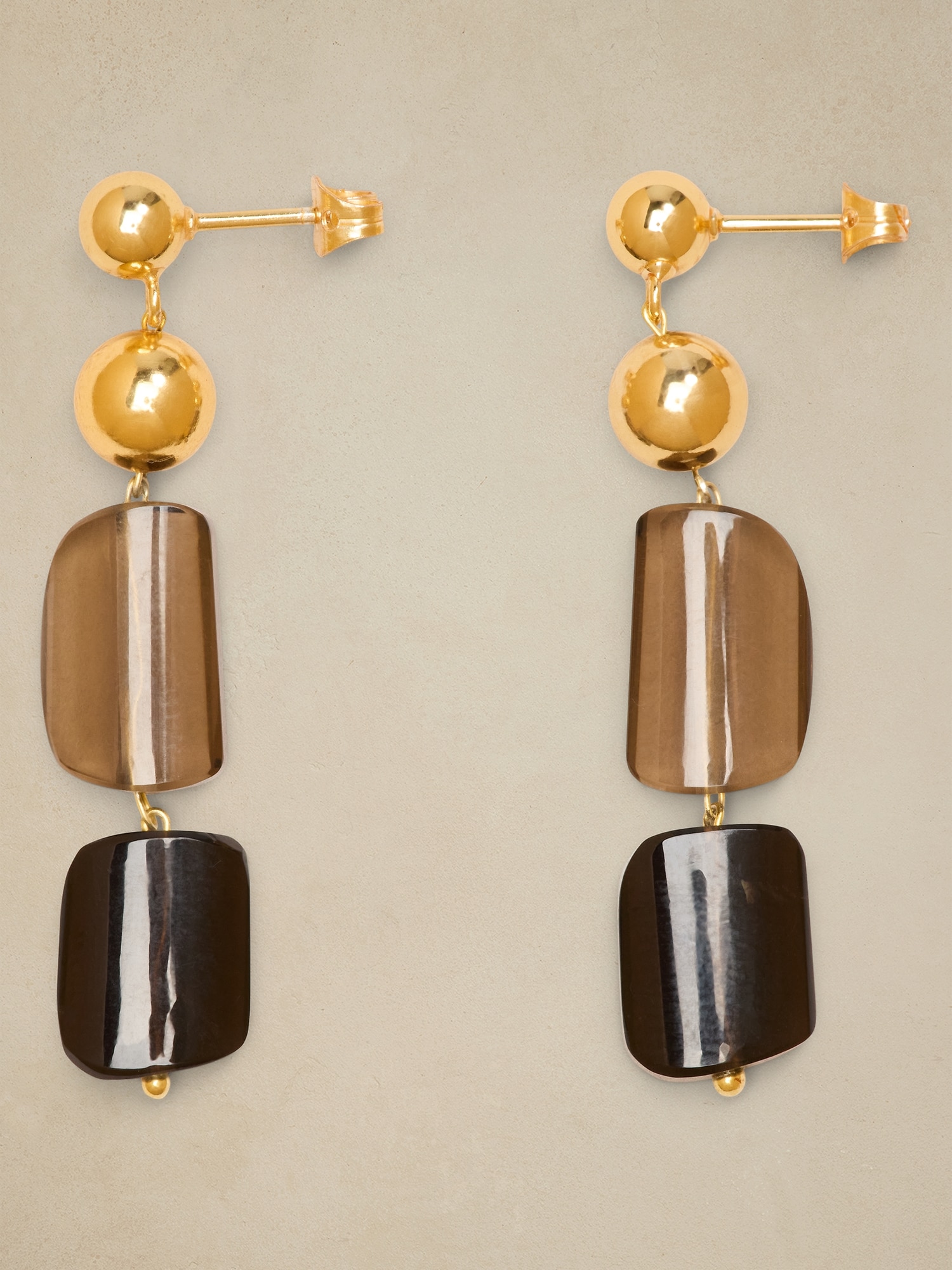 Smoky Quartz Drop Earrings