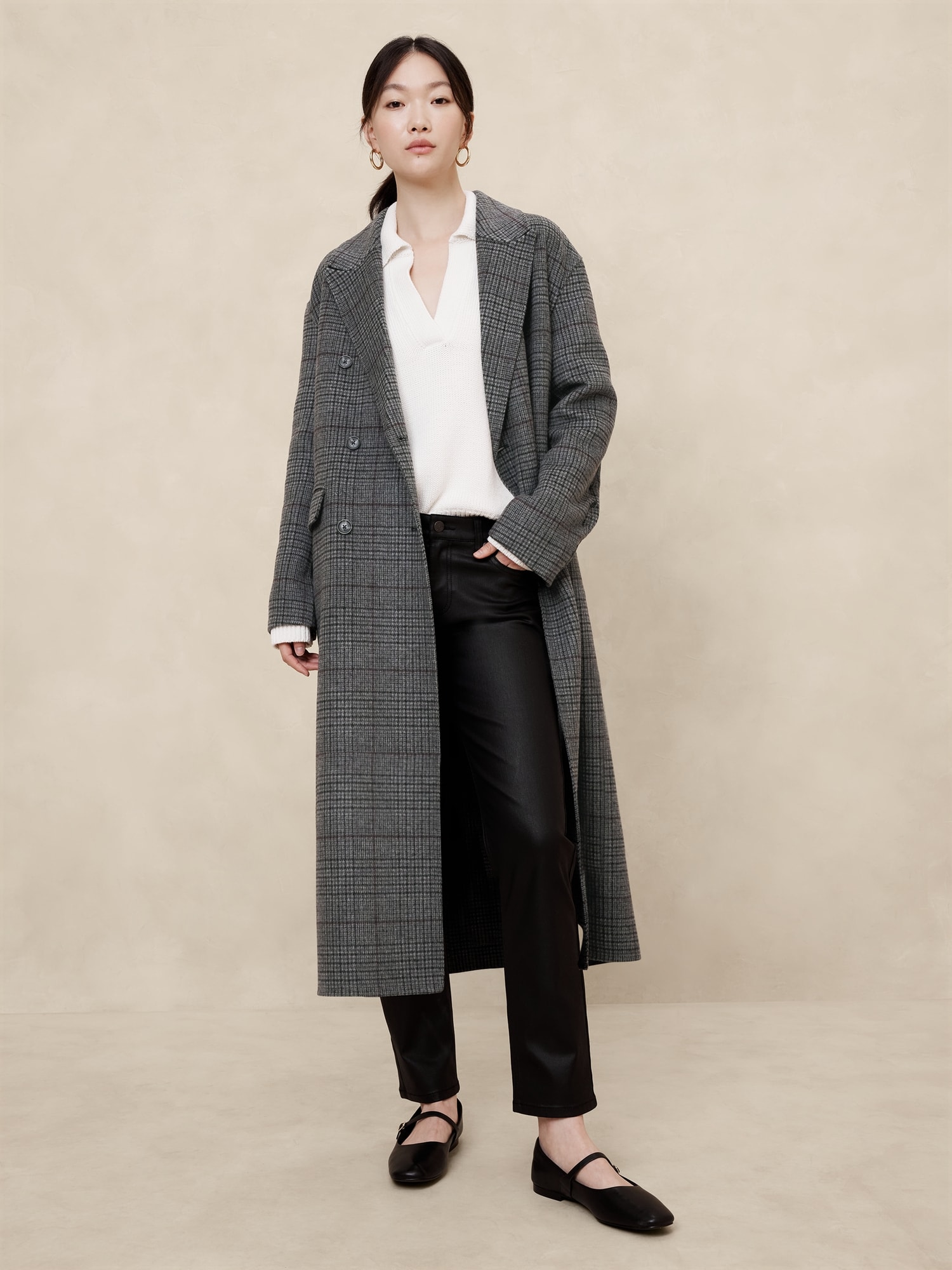 Double Face Wool-Blend Coat