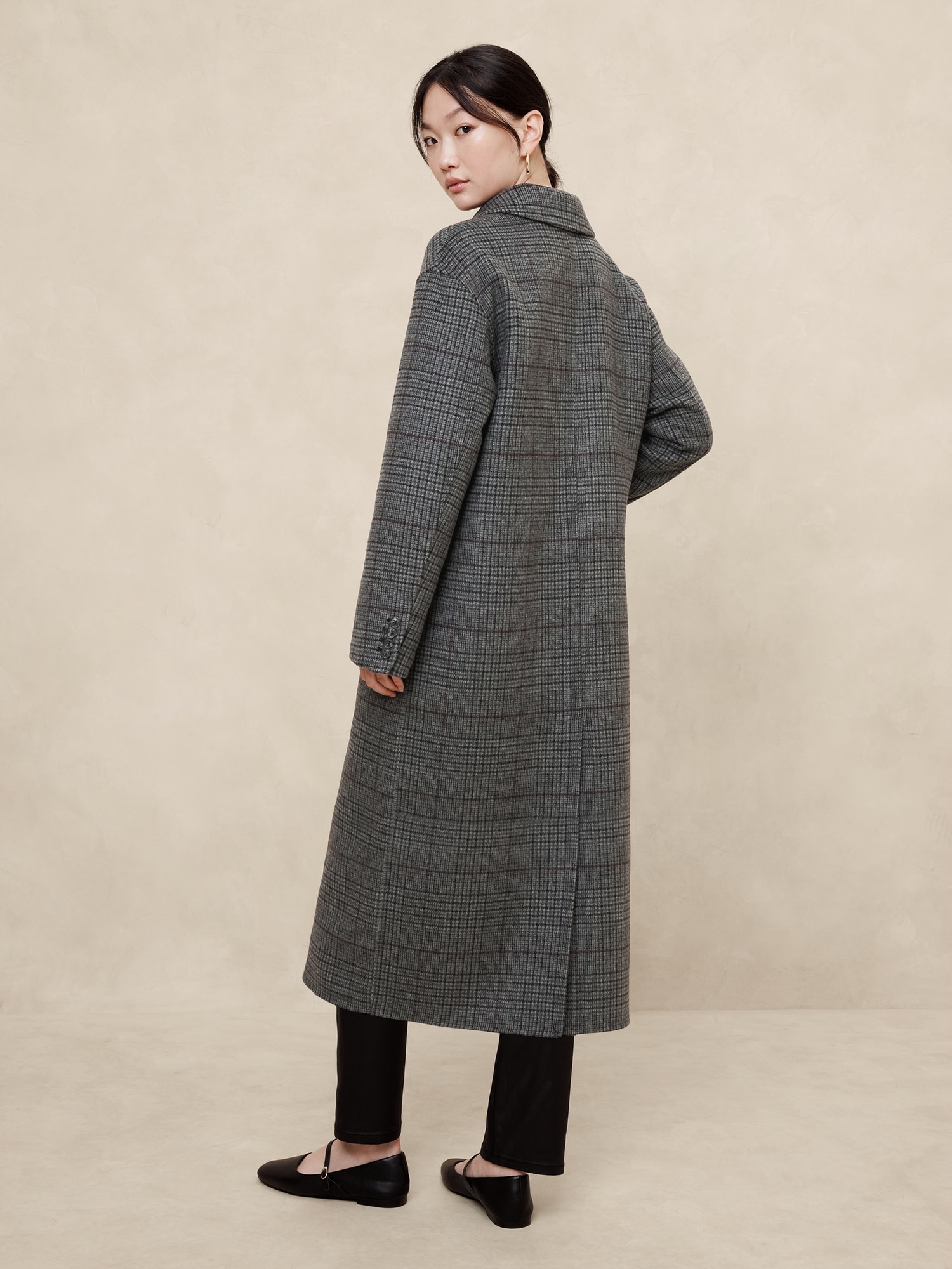 Double Face Wool-Blend Oversized Coat