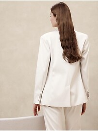 ジャケット PLAIN SATIN DOUBLE VREASTED BLAZER (3687BR4331 NOTTEAC) Satin Double-Breasted Blazer | Banana Republic Factory