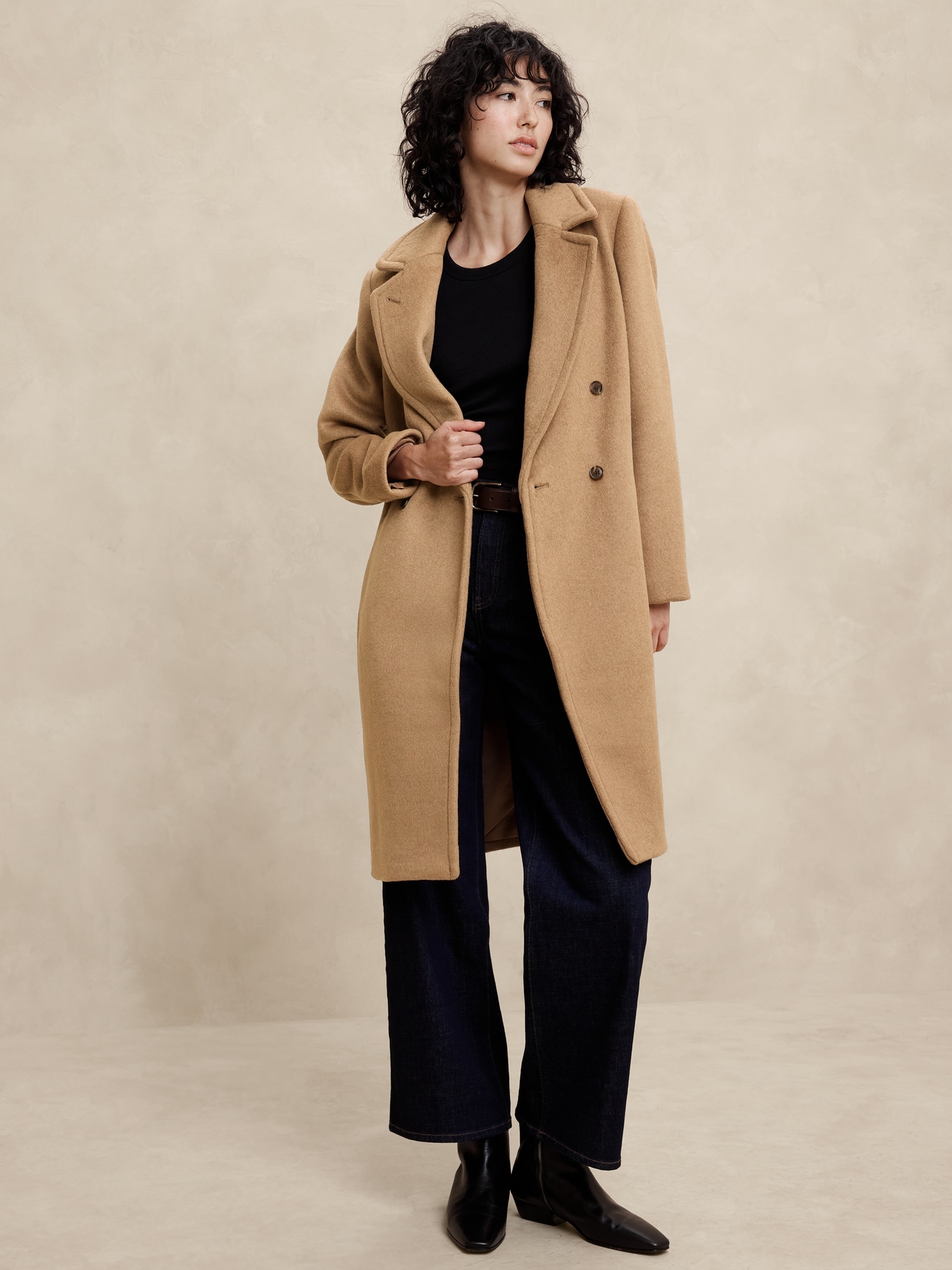 Wool Blend Timeless Topcoat Banana Republic Factory