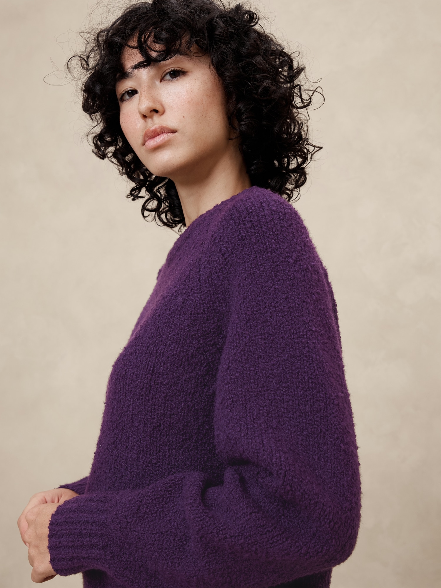 Boucle Pullover Sweater