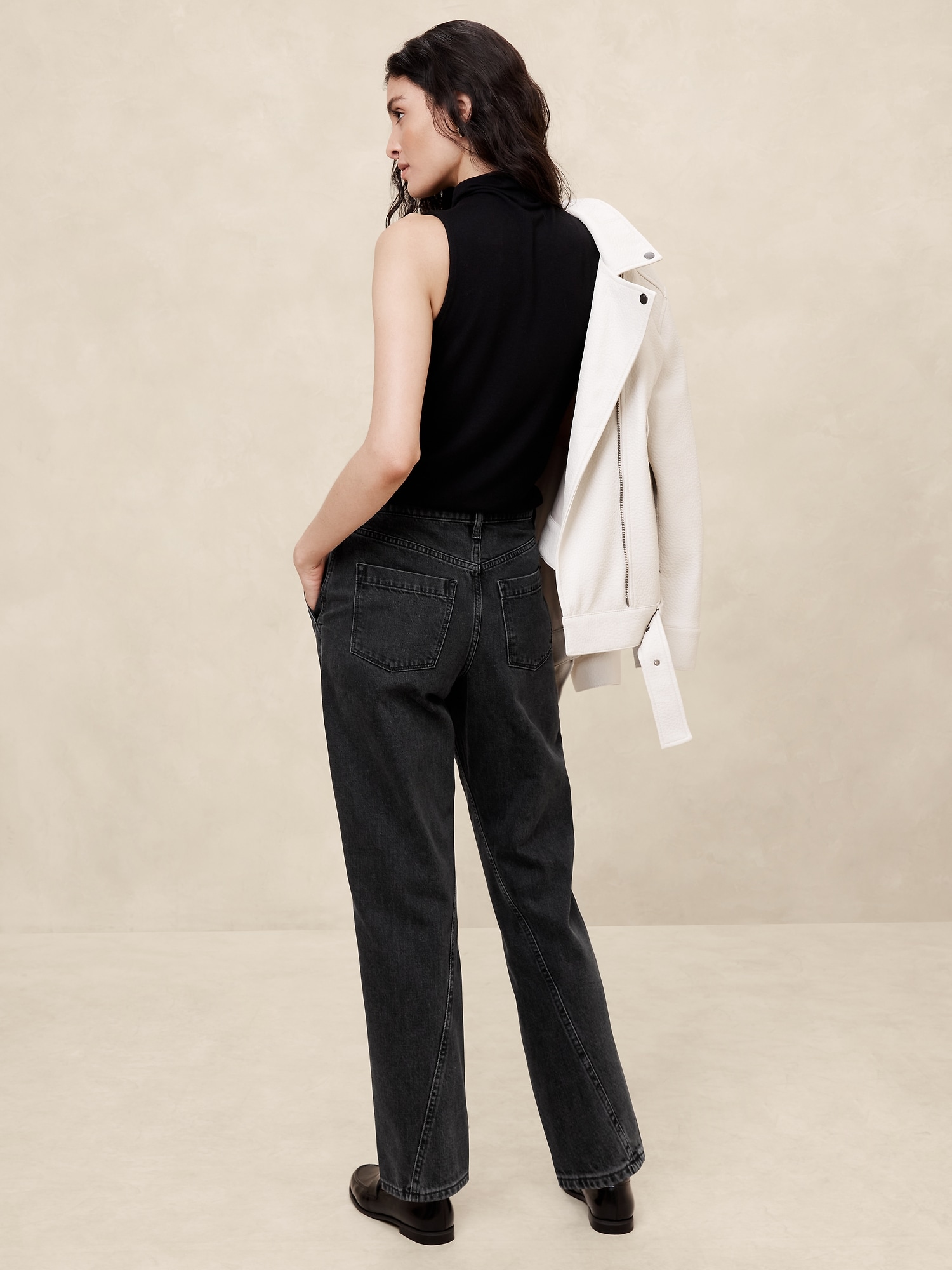 Luxe High-Rise Barrel Jean