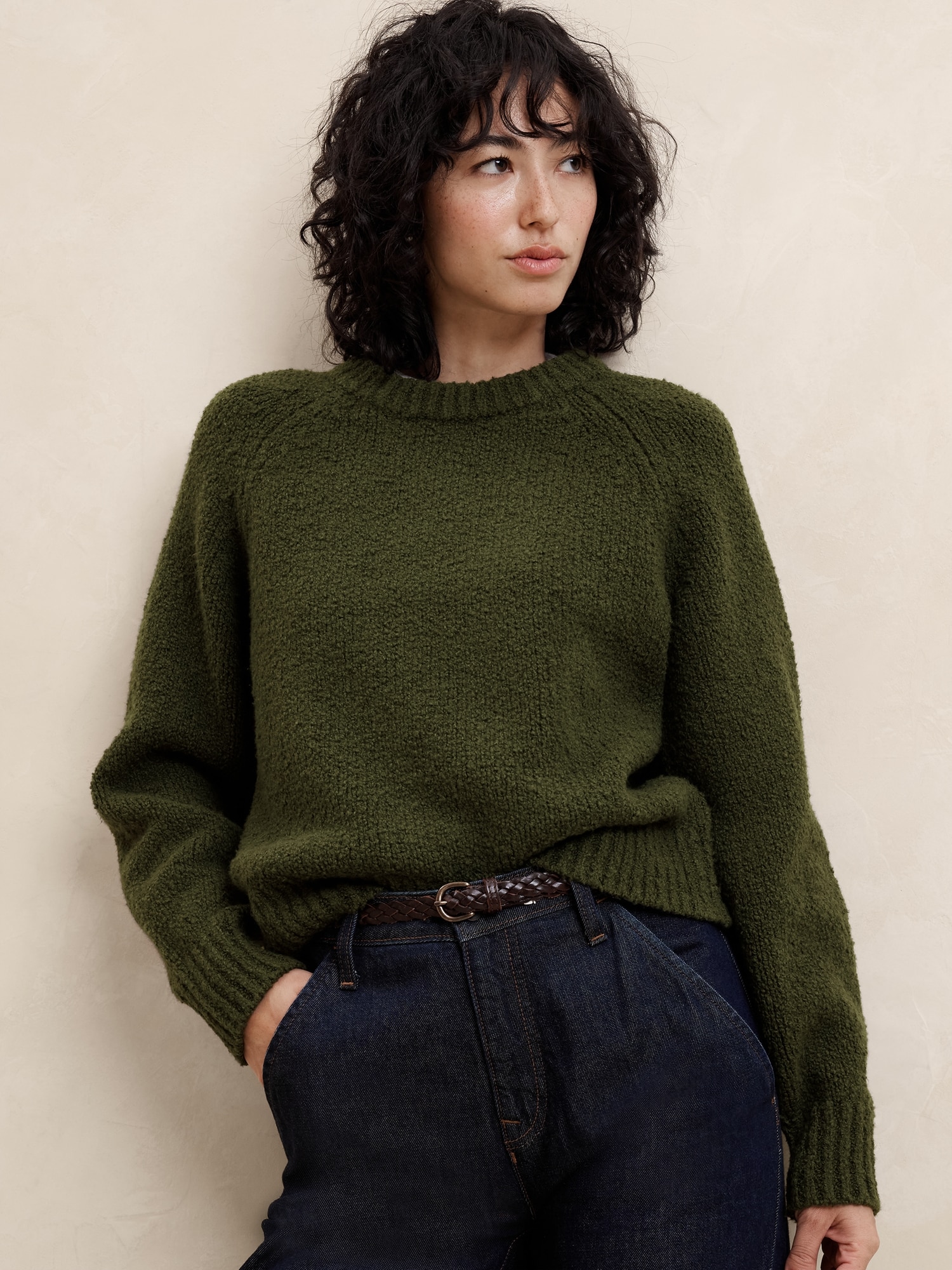 Boucle Pullover Sweater