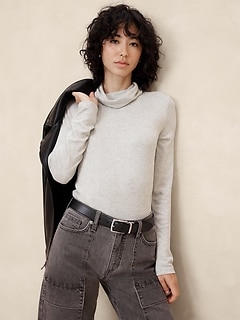 Soft Luxe Turtleneck Top | Banana Republic Factory
