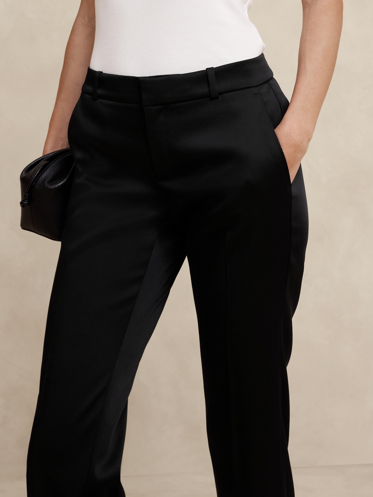 Ryan Satin Straight Pant