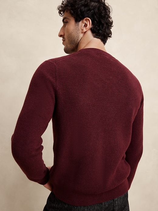 Cotton-Blend Ribbed Sweater | Banana Republic Factory