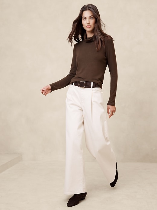 【PORTERNA】Buffin top set Soft Luxe Turtleneck Top | Banana Republic Factory