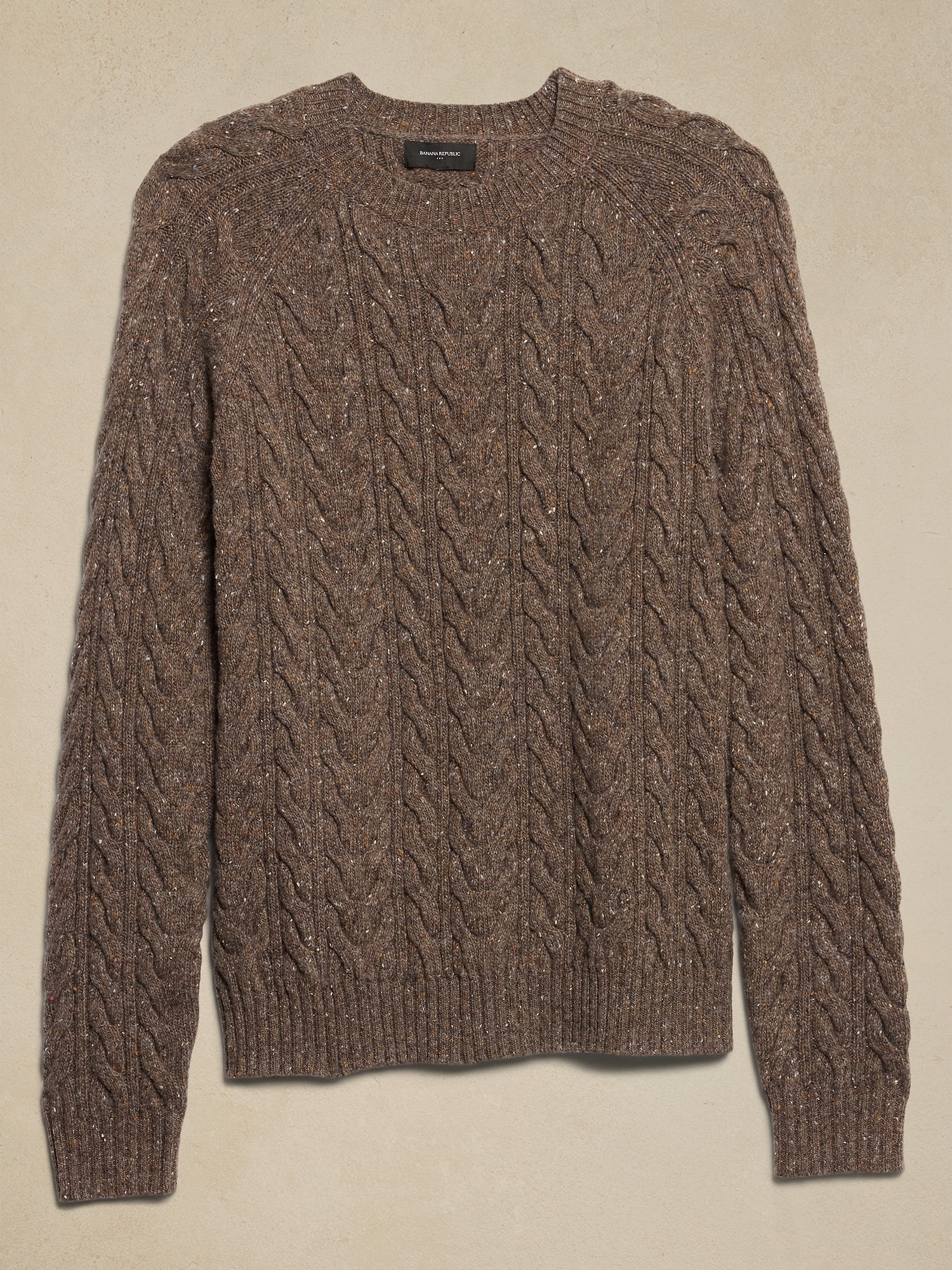 Tweed Cable Sweater