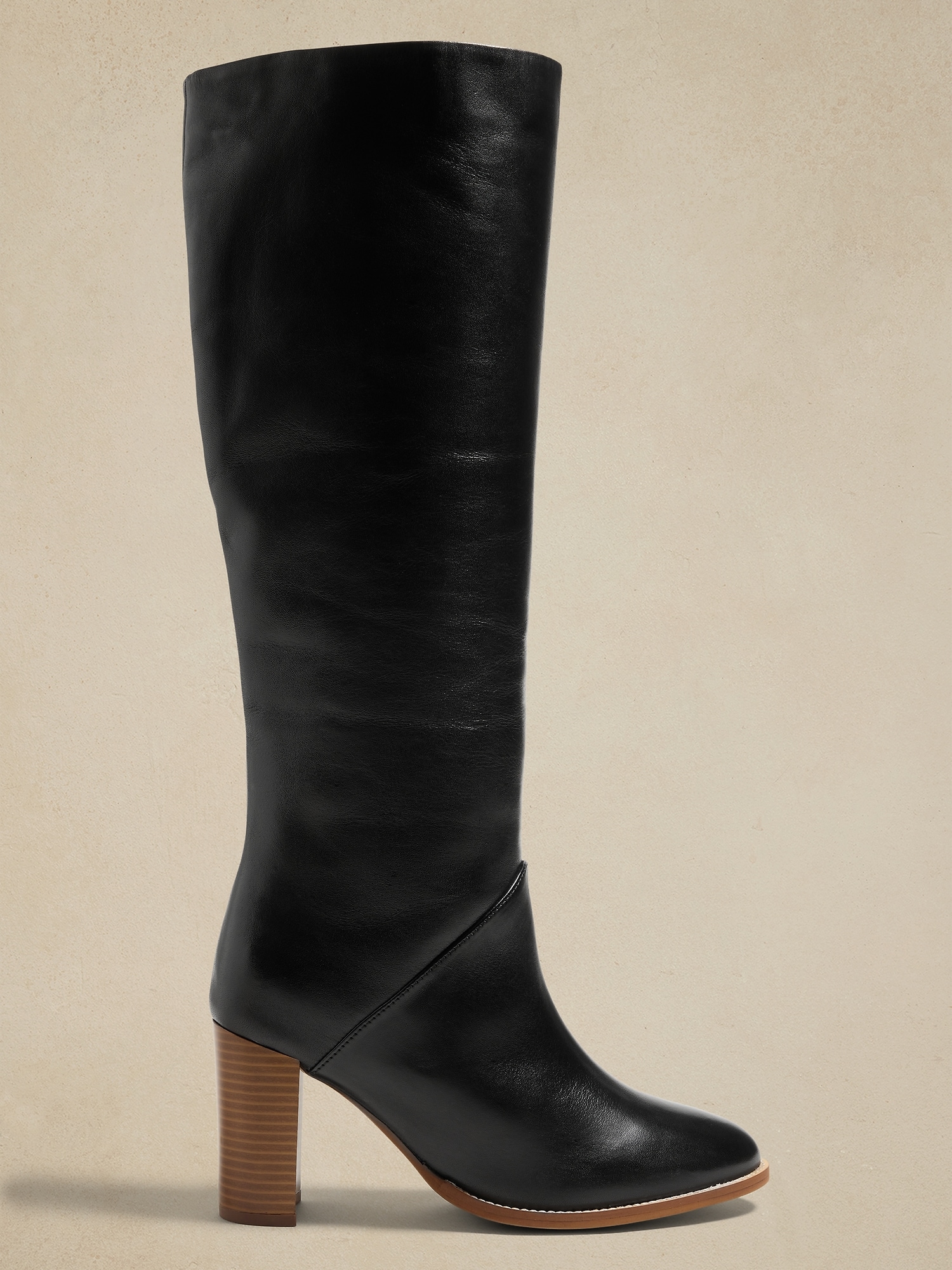 Leather Tall Shaft Boot