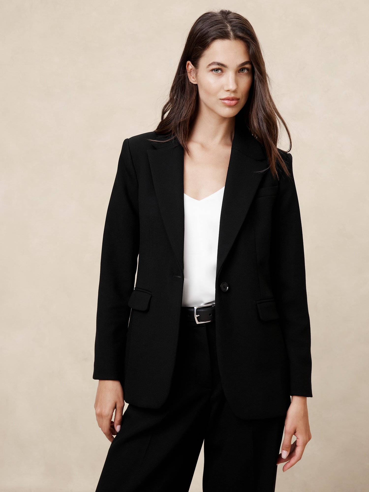 Double Weave Long and Lean Blazer