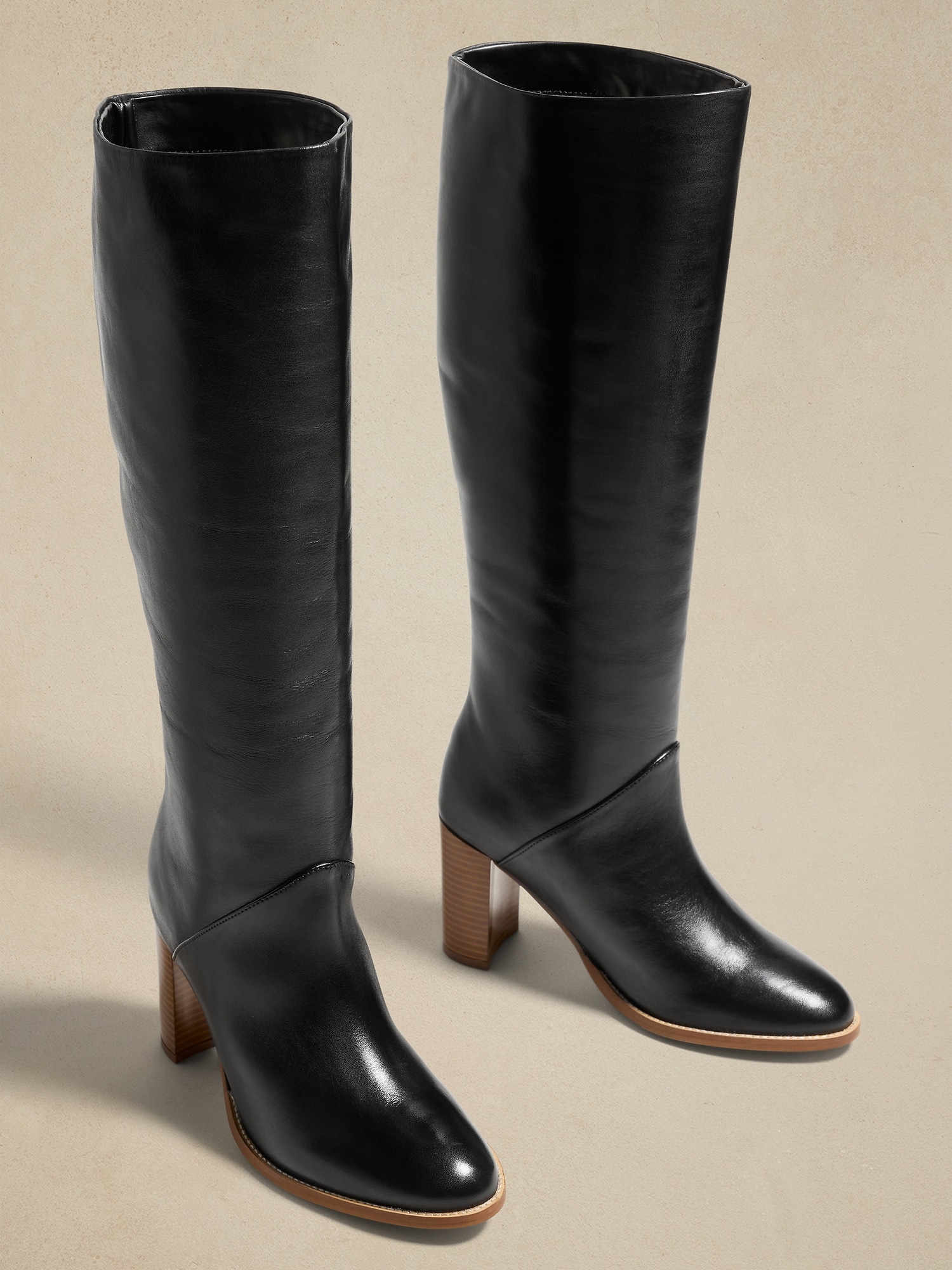 Leather Tall Shaft Boot