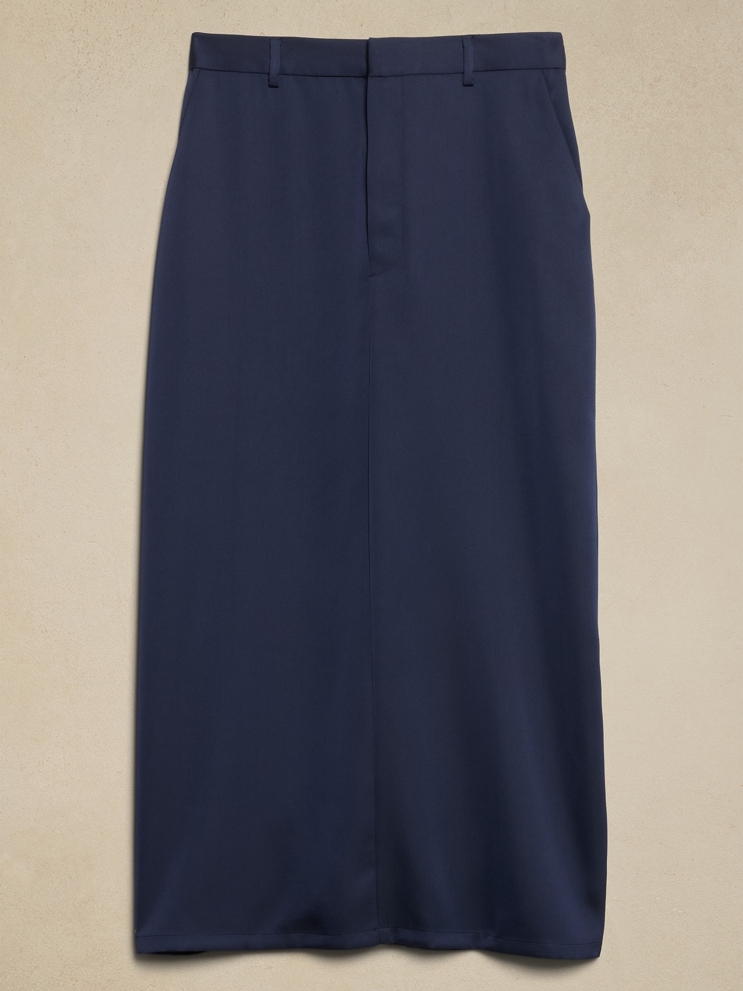 Satin Column Maxi Skirt