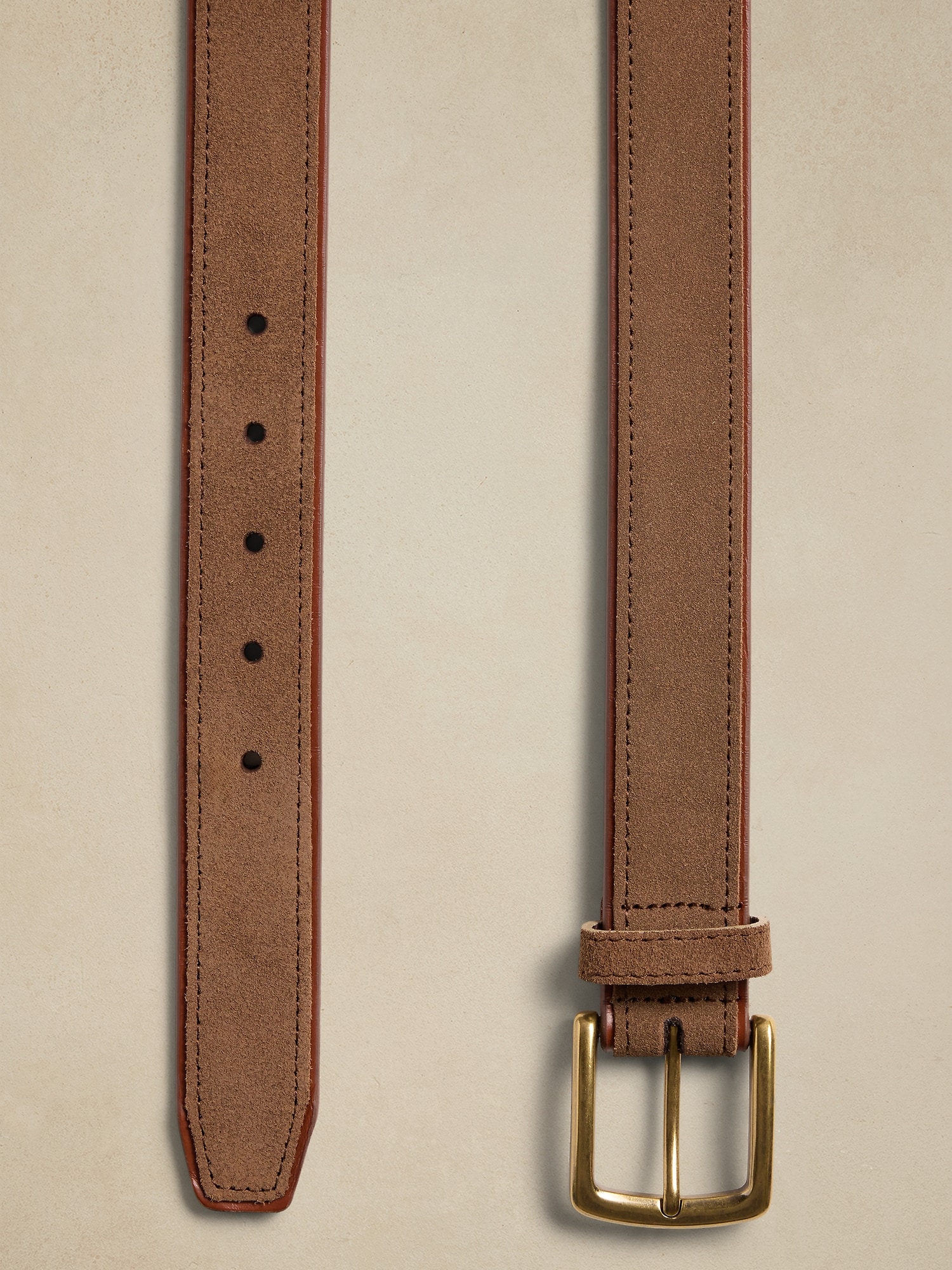 Suede Overlay Belt