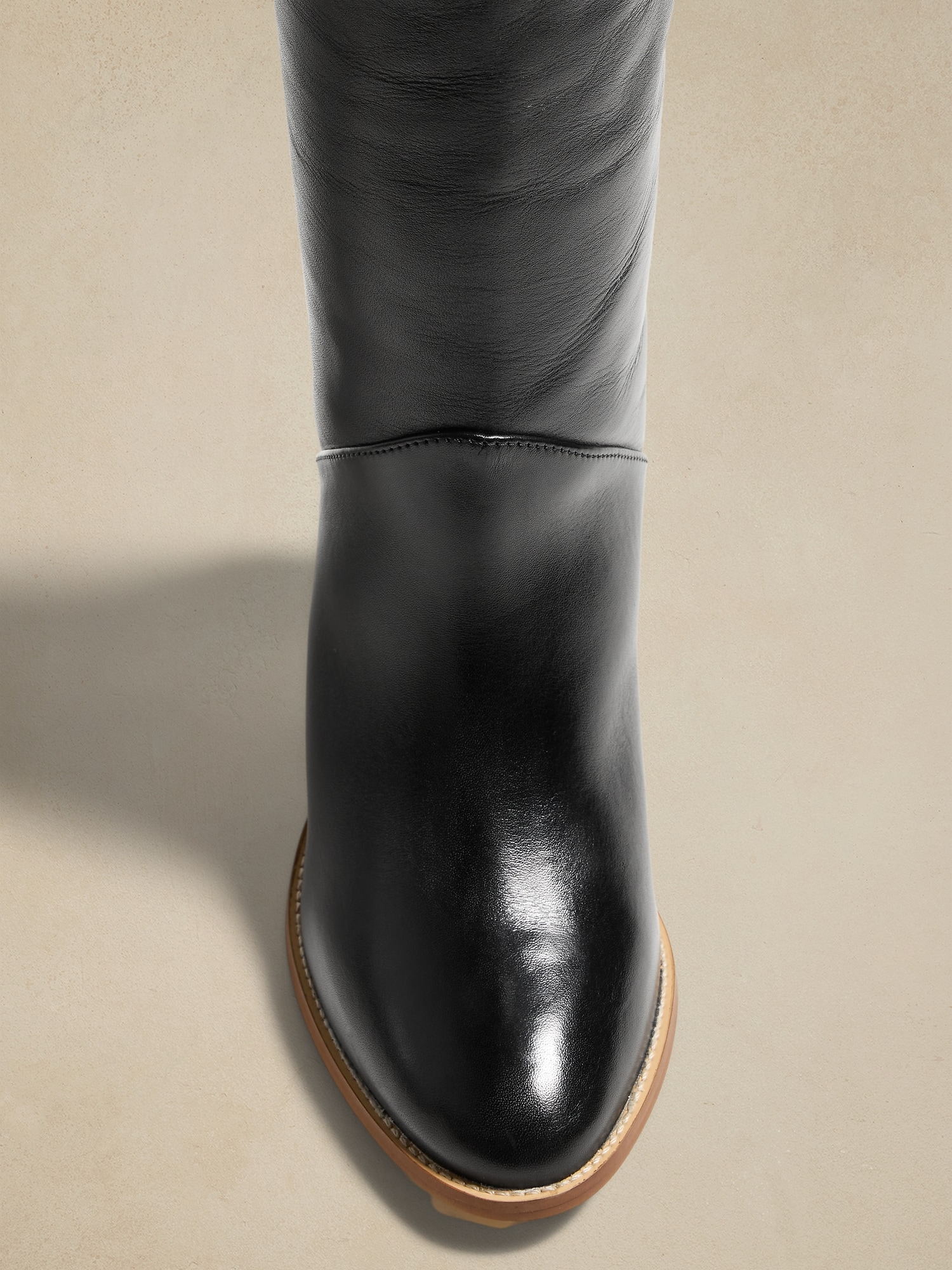 Leather Tall Shaft Boot