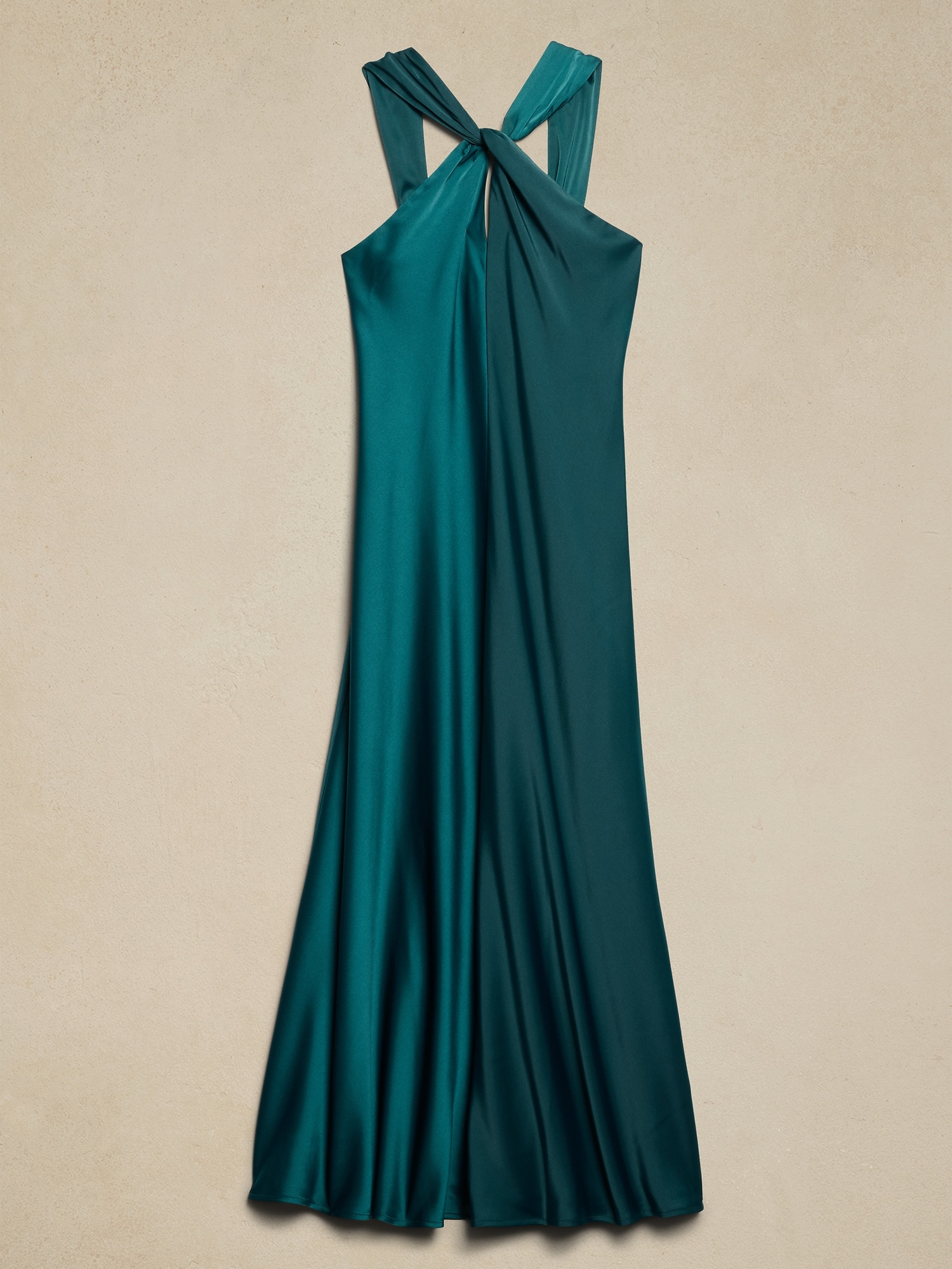 Satin Column Maxi Dress