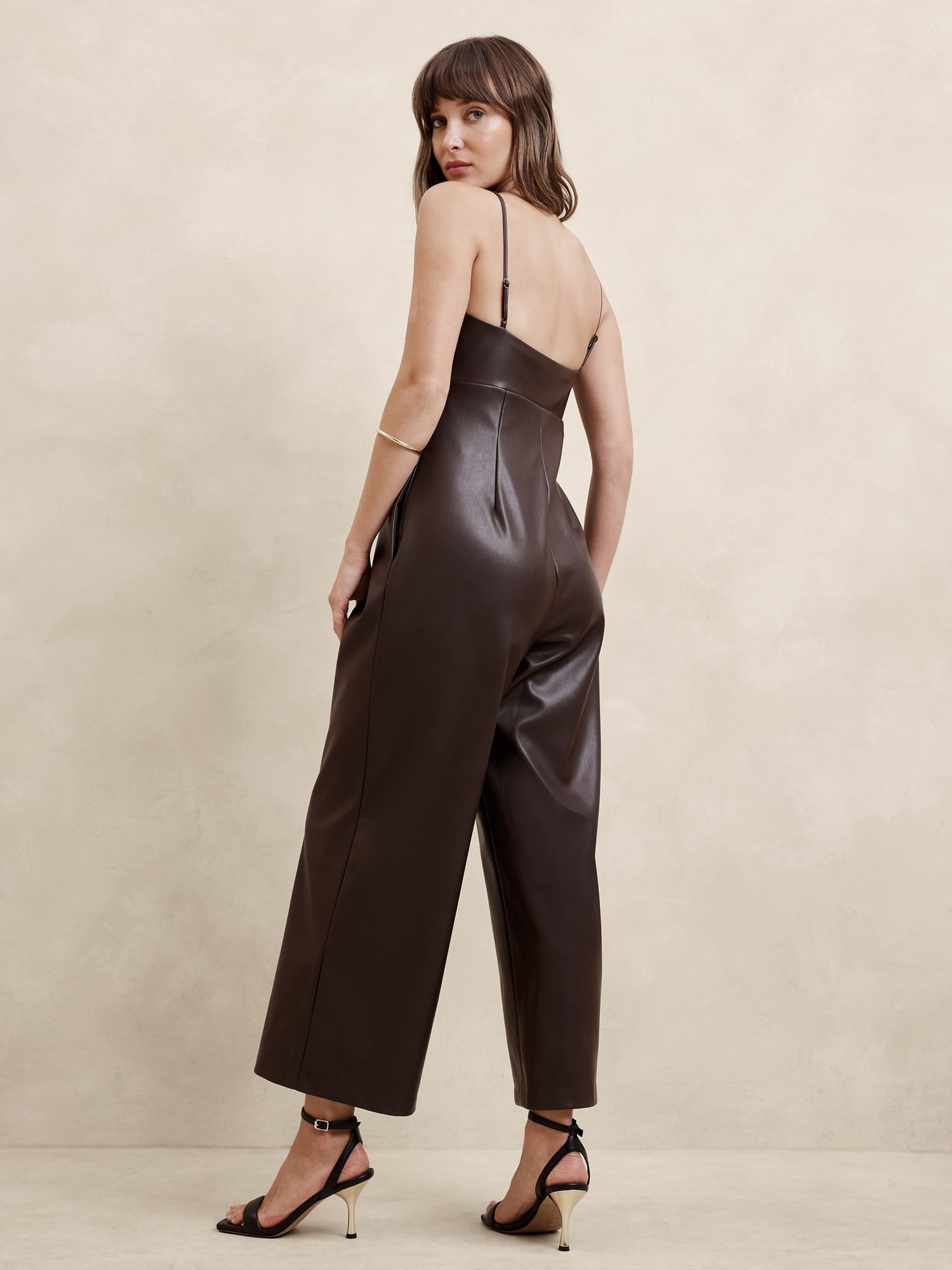 Vegan Leather Jumpsuit