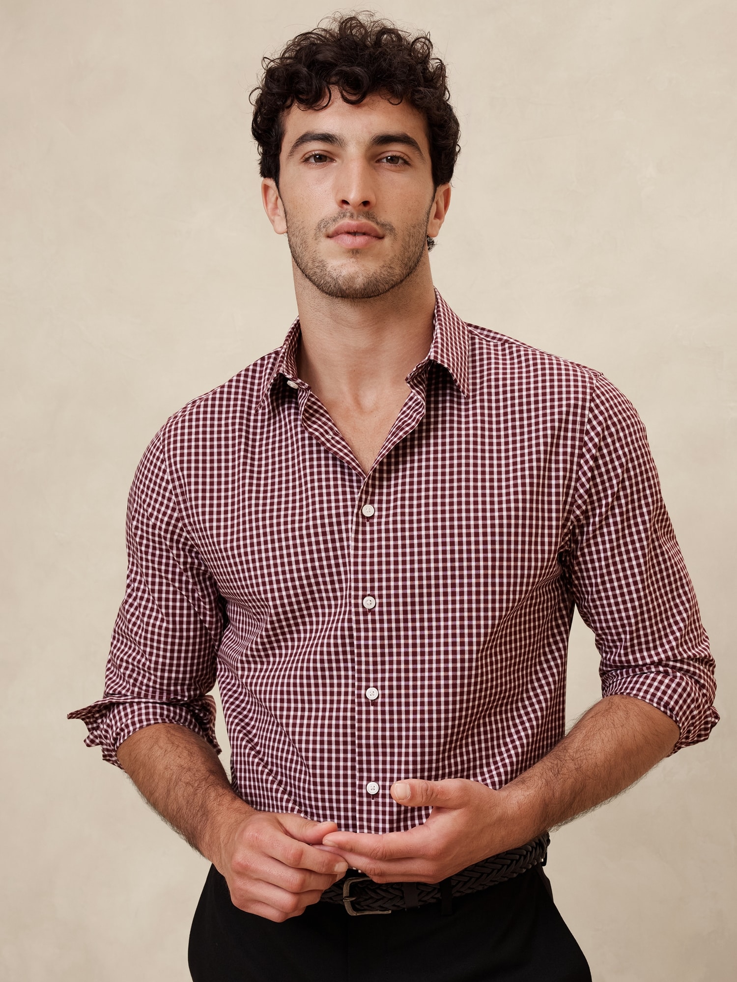 Slim Dress Shirt - Red