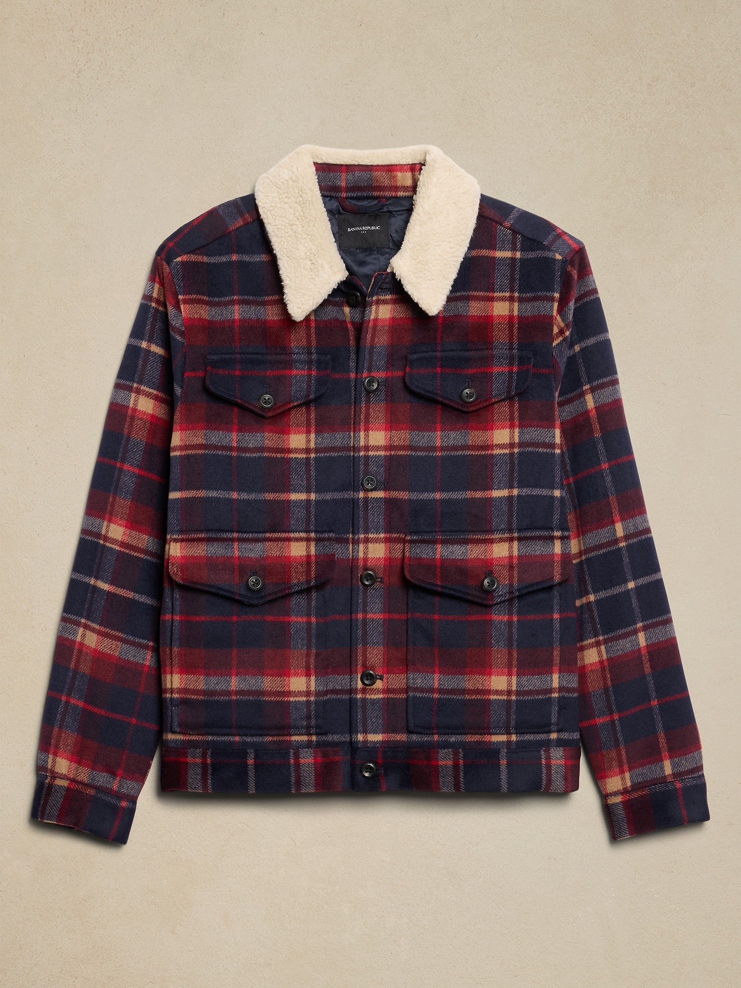 Sherpa Plaid Jacket