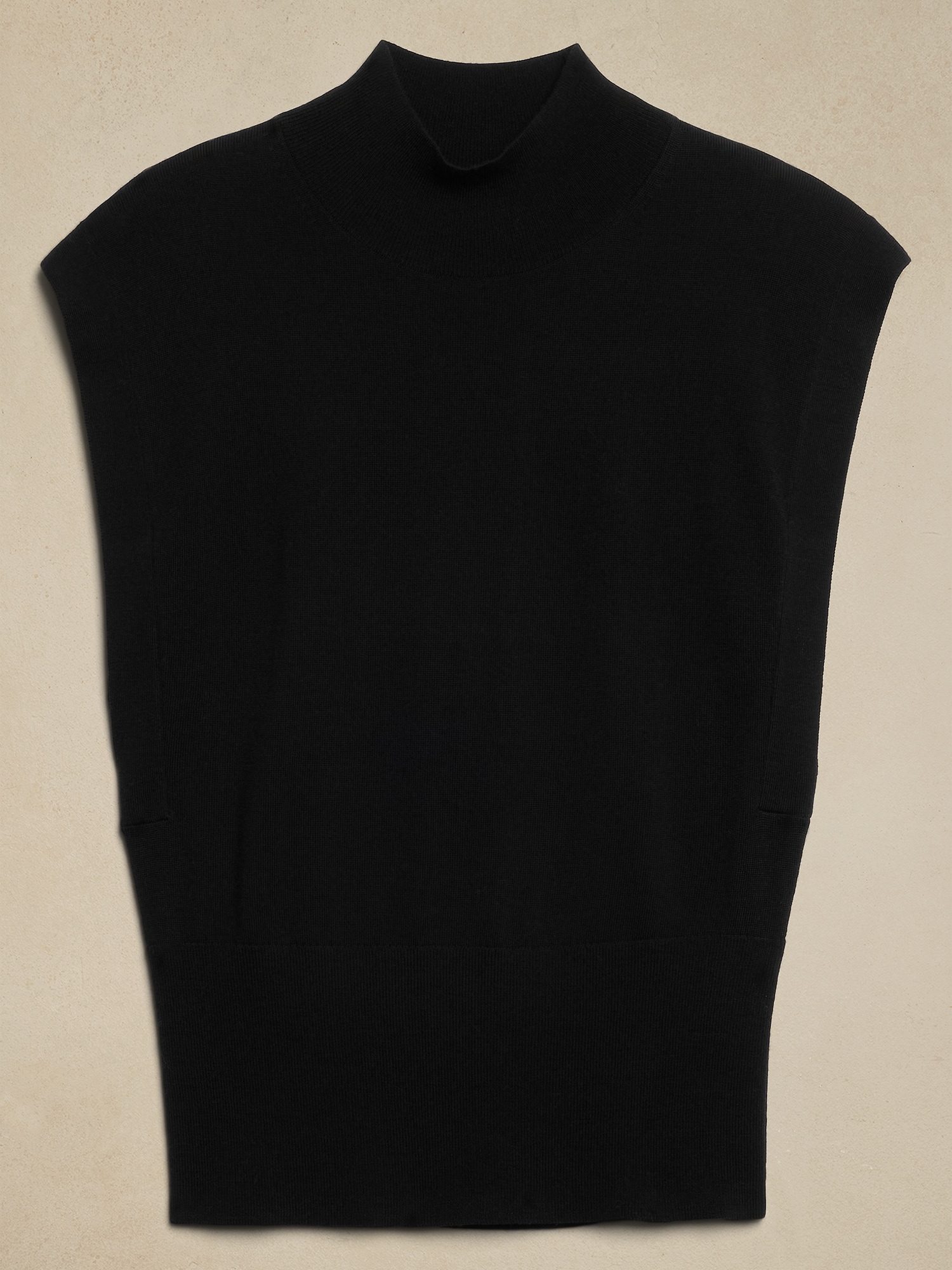 Merino Wool Mock-Neck Sweater