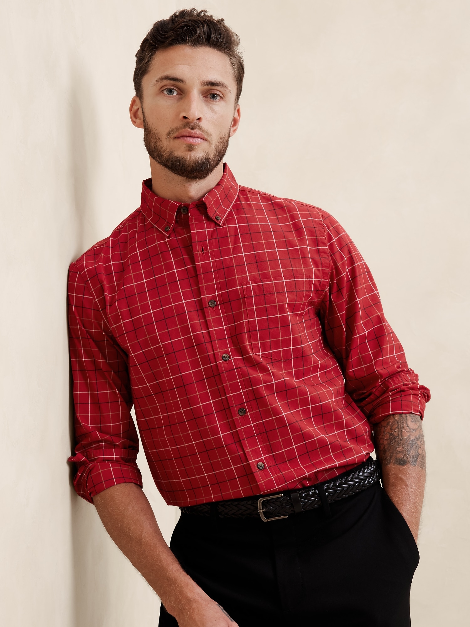 Slim Softwash Cotton Shirt