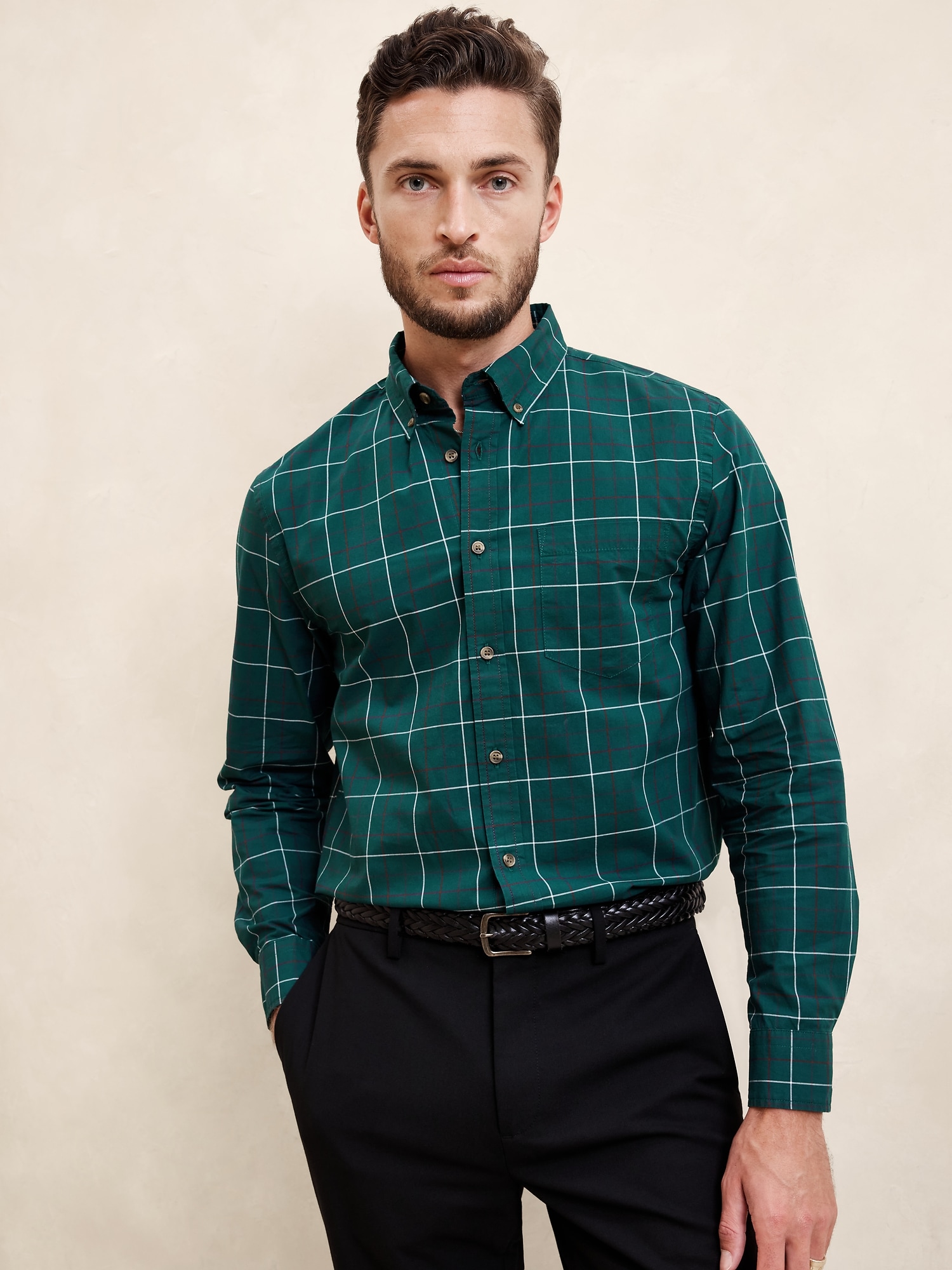 Slim Softwash Cotton Shirt