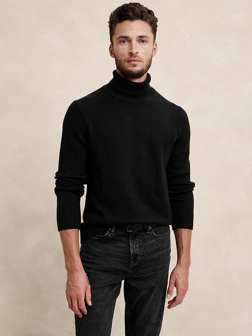 【Raucohouse】Warmer fleece turtle-neck over sweatshirt Cozy Turtleneck Sweater | Banana Republic Factory