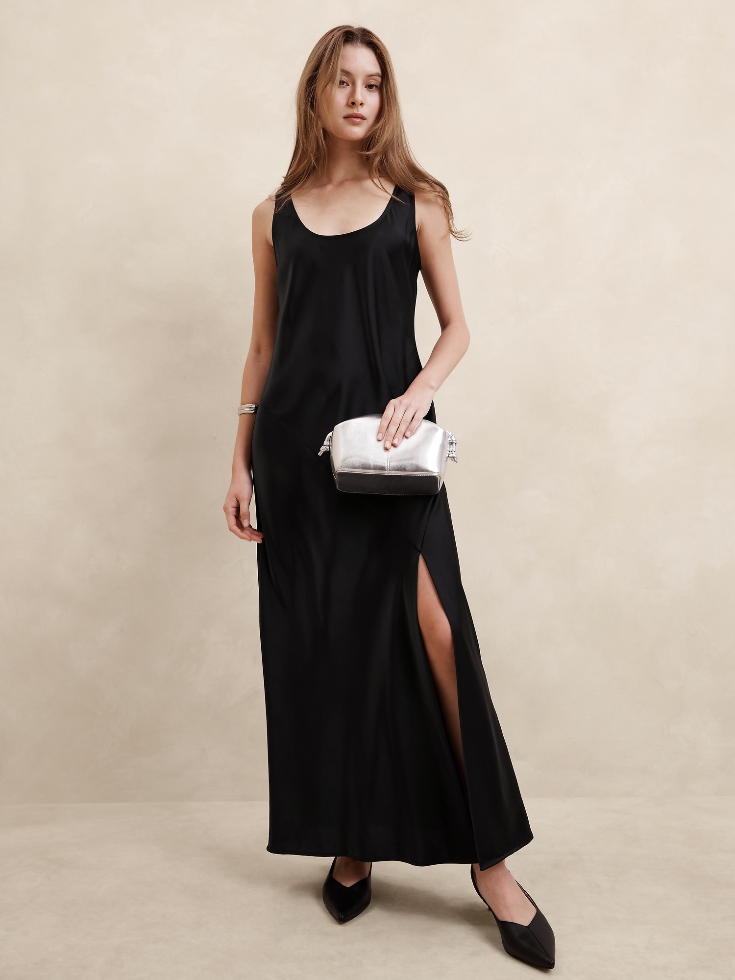 Satin Maxi Dress