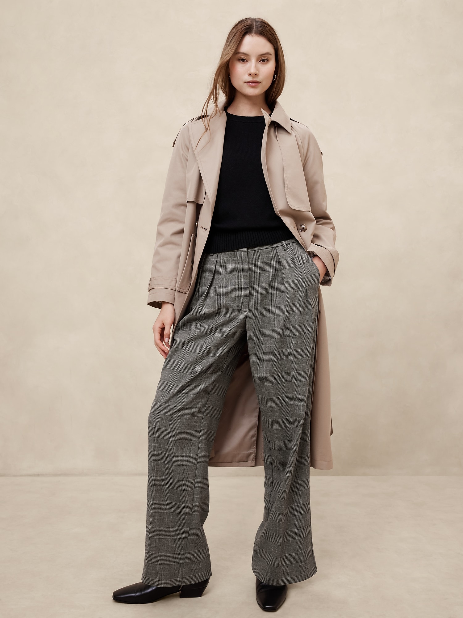 Plaid Relaxed Trouser