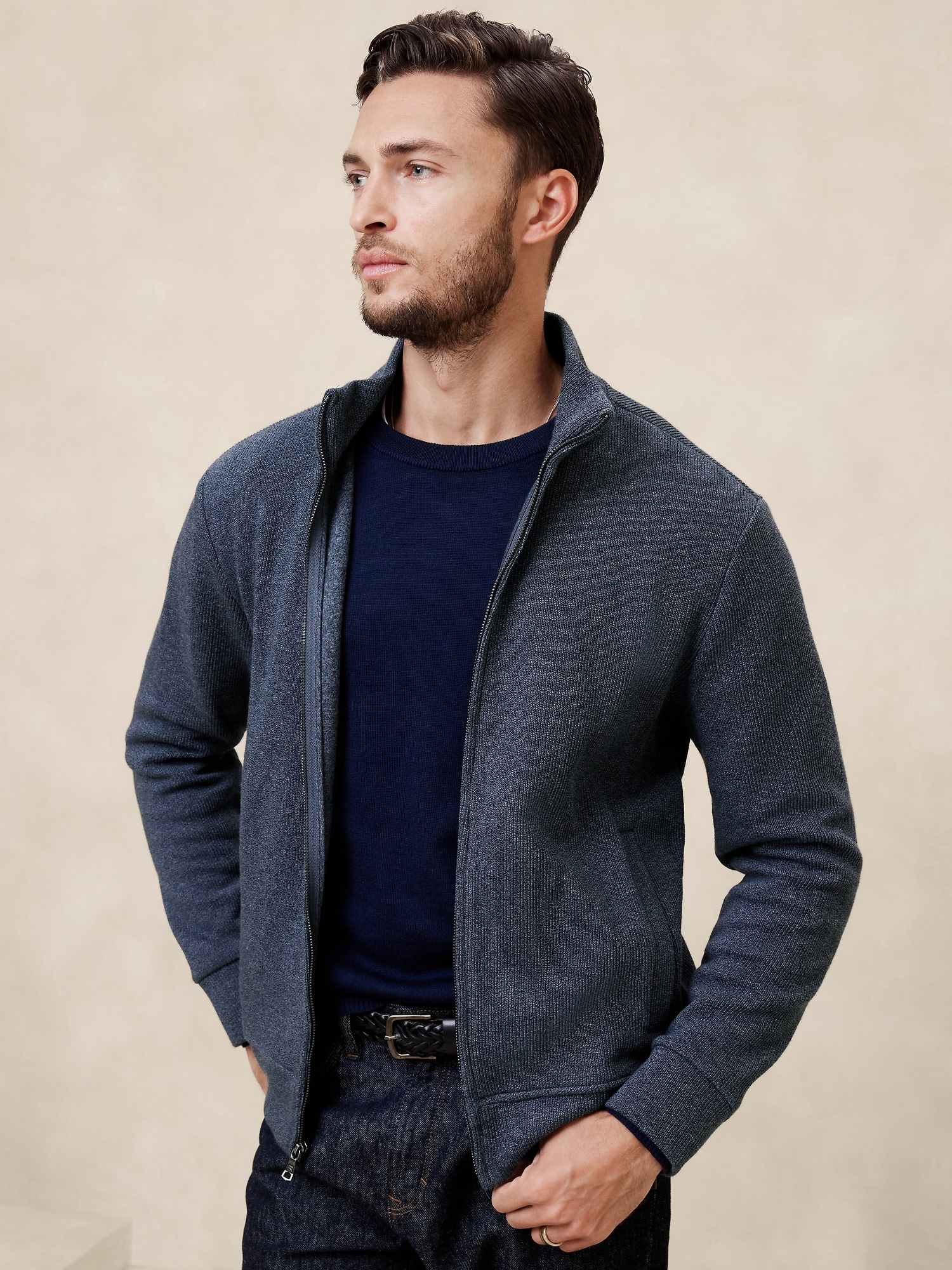 Knit Full Zip Jacket