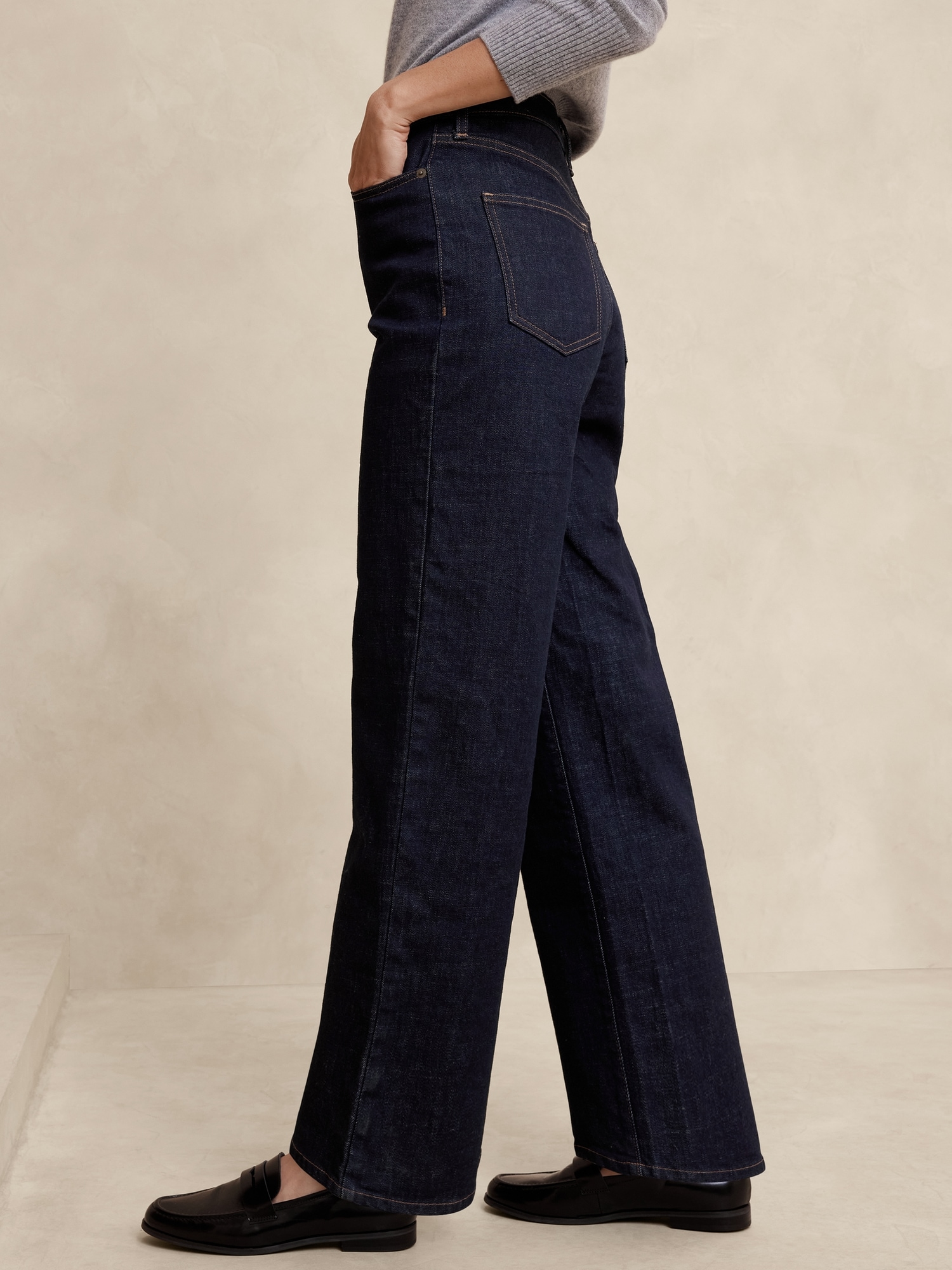 Ultra High-Rise Wide-Leg Jean