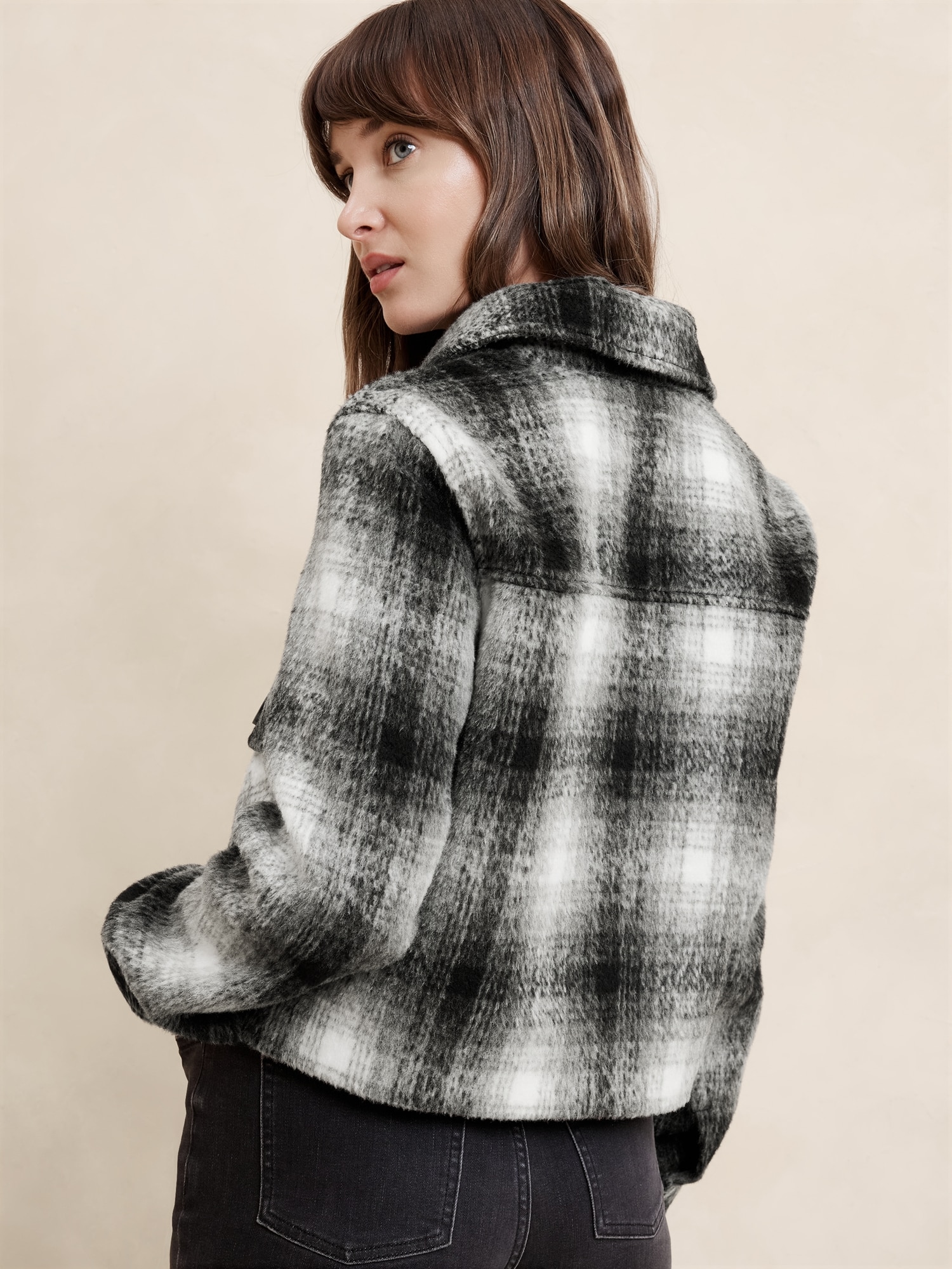 Plaid Cropped Jacket