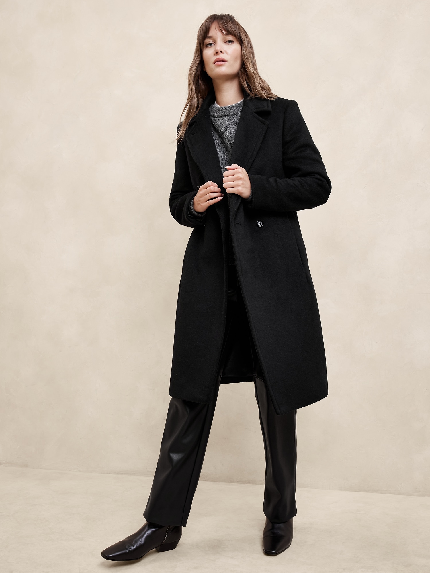 Wool-Blend Timeless Topcoat