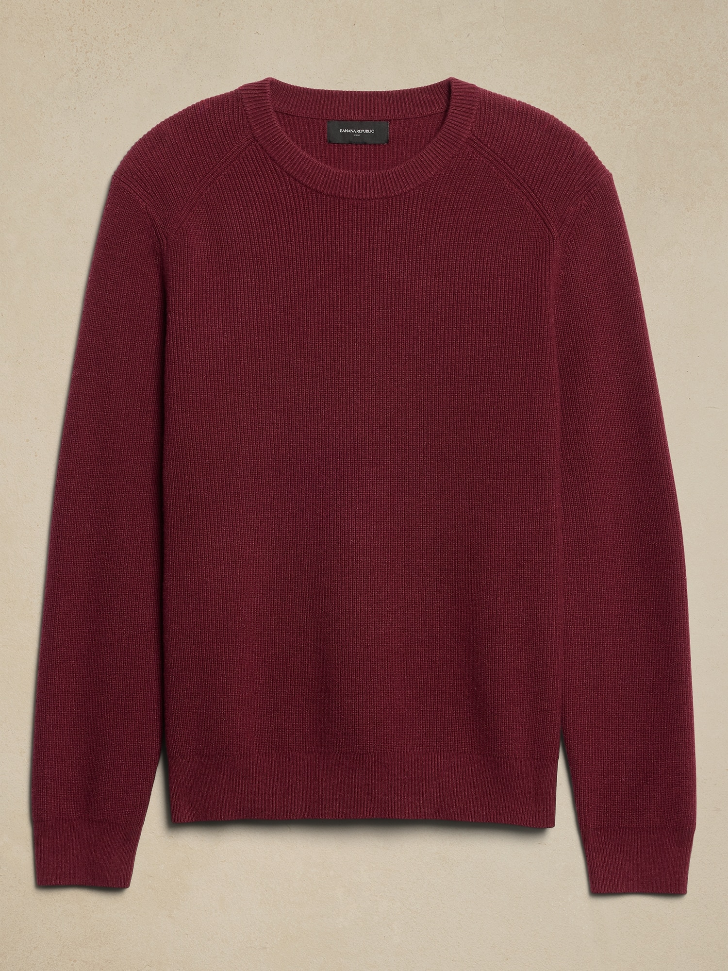 Cotton-Blend Ribbed Sweater