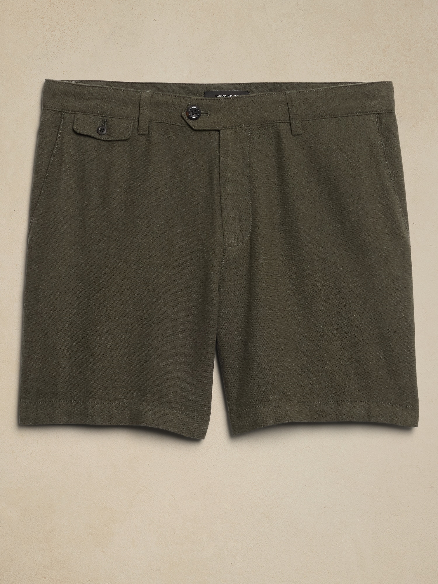 7" Linen-Blend Short