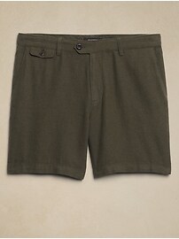 7" Linen-Blend Short
