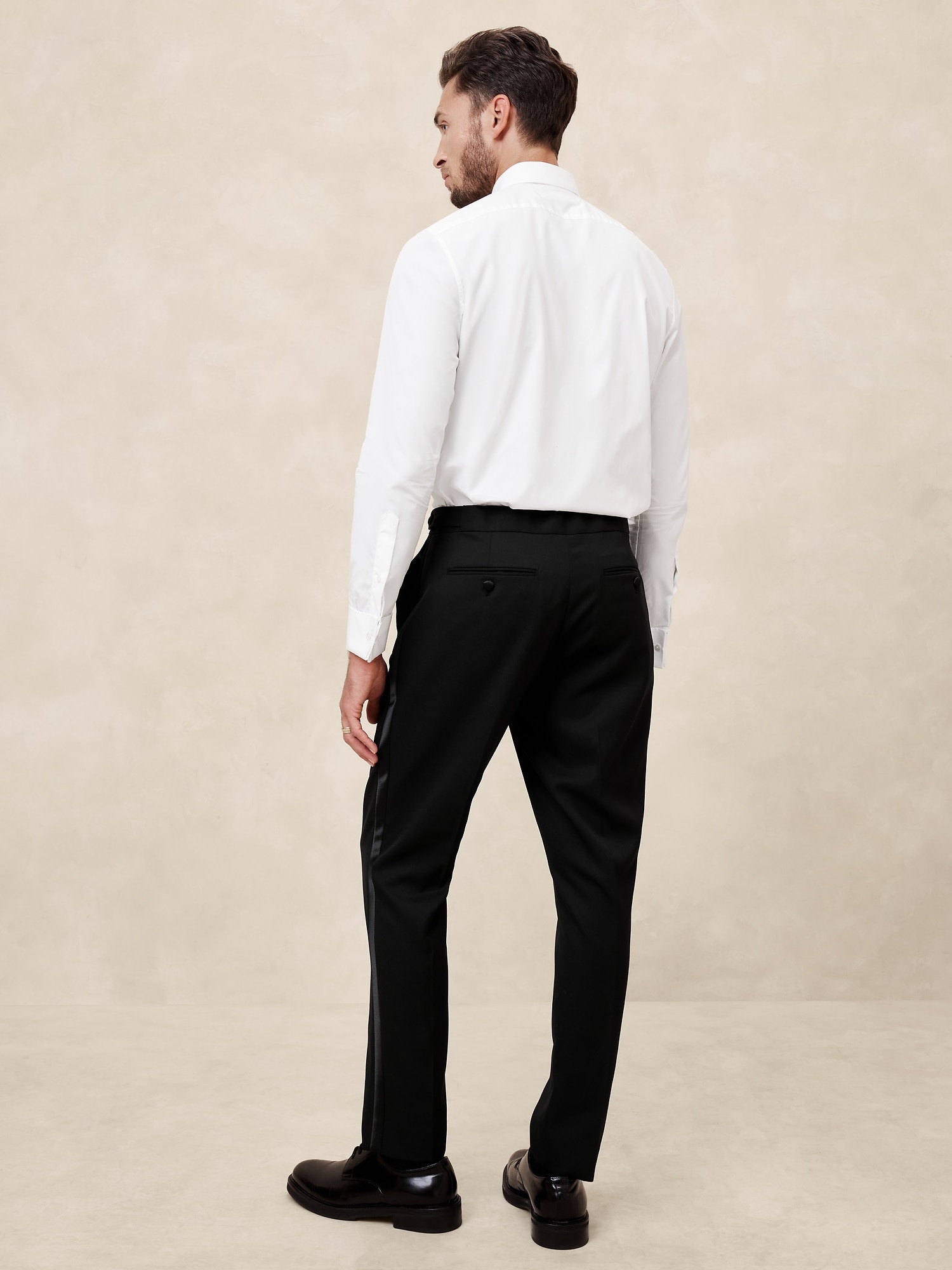 Tailored-Fit Luxe Tuxedo Suit Trouser