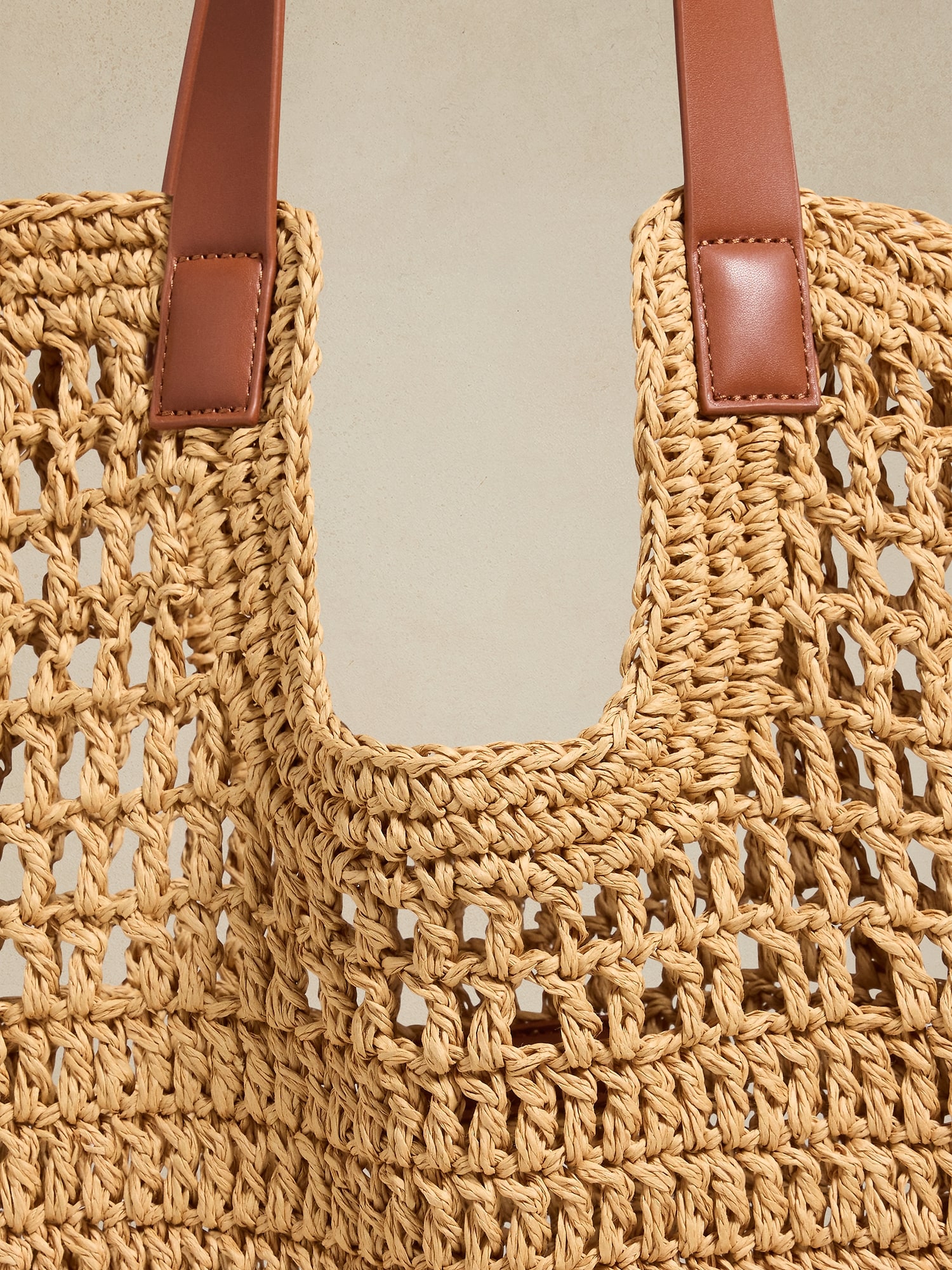 Paper Straw Shopper Tote