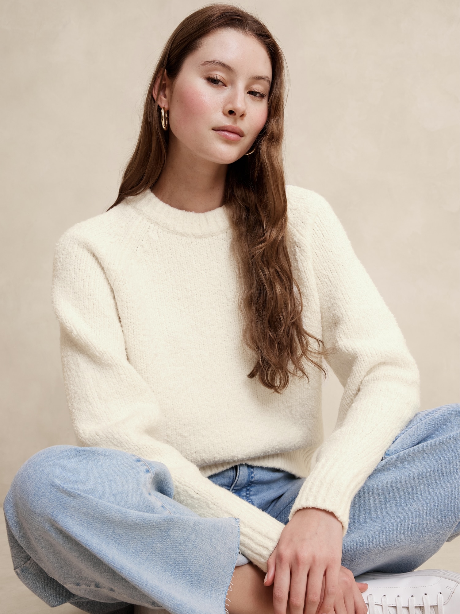 Boucle Pullover Sweater