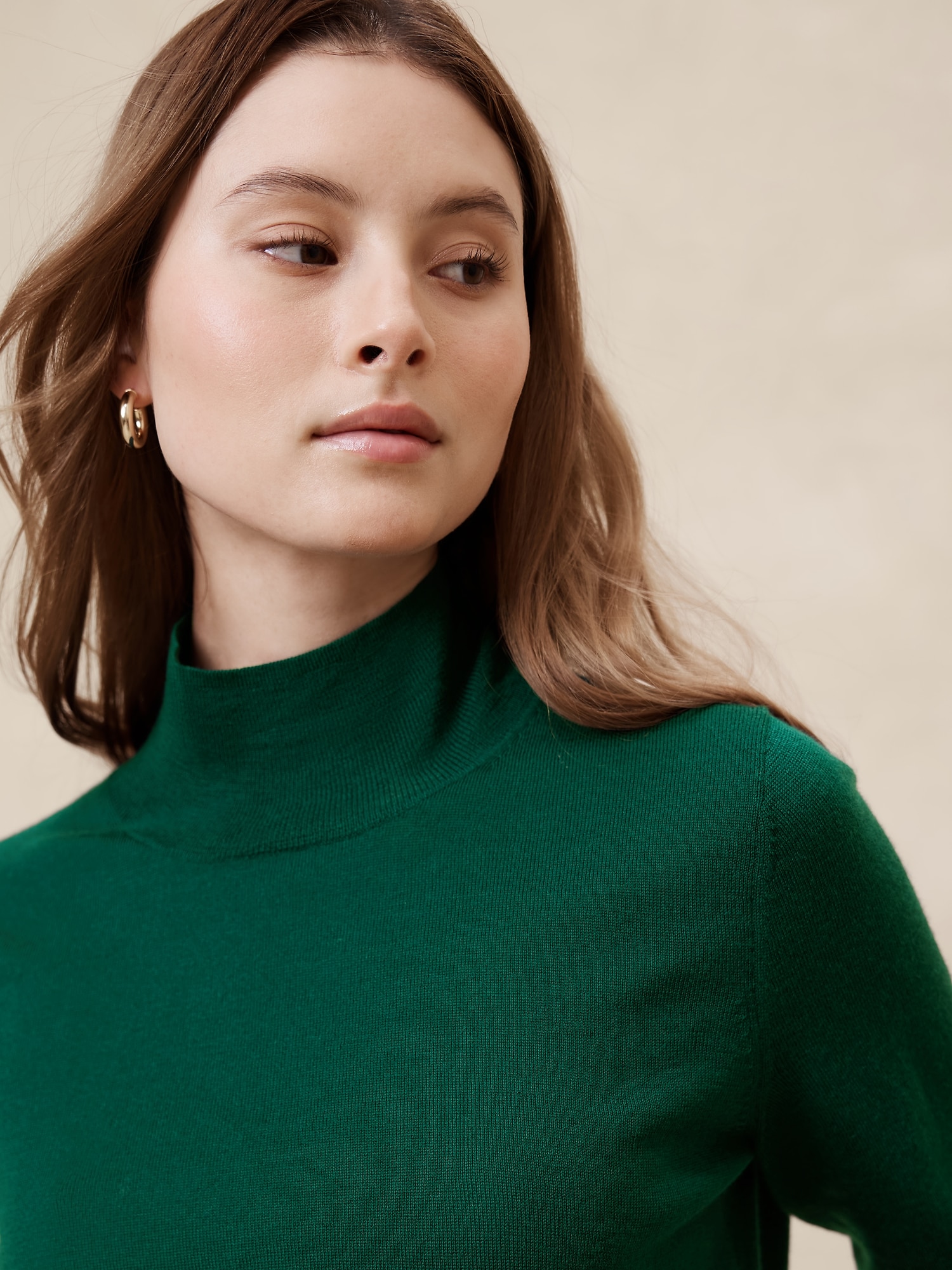 Merino Wool Turtleneck Sweater