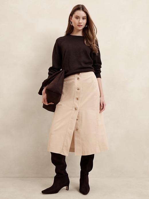 【BAON】Benid Corduroy Midi Skirt BAON】Benid Corduroy Midi Skirt (BAON/スカート) 101383569