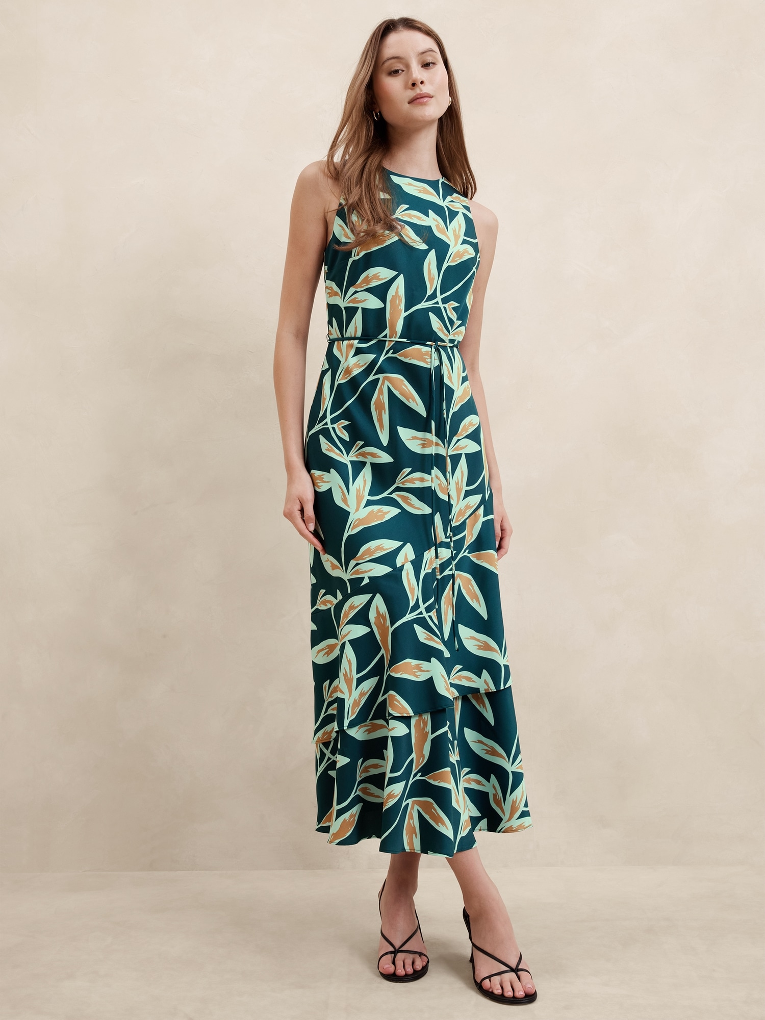 Tiered Midi Dress