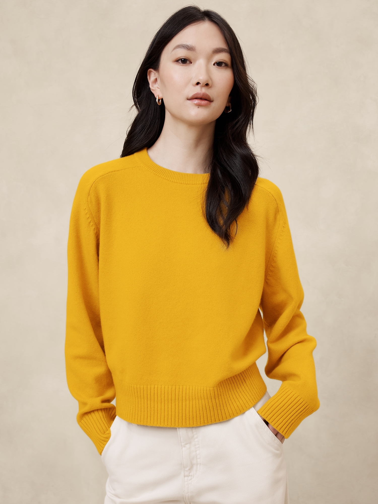 Perfectly Soft Crew Neck Sweater Banana Republic Factory